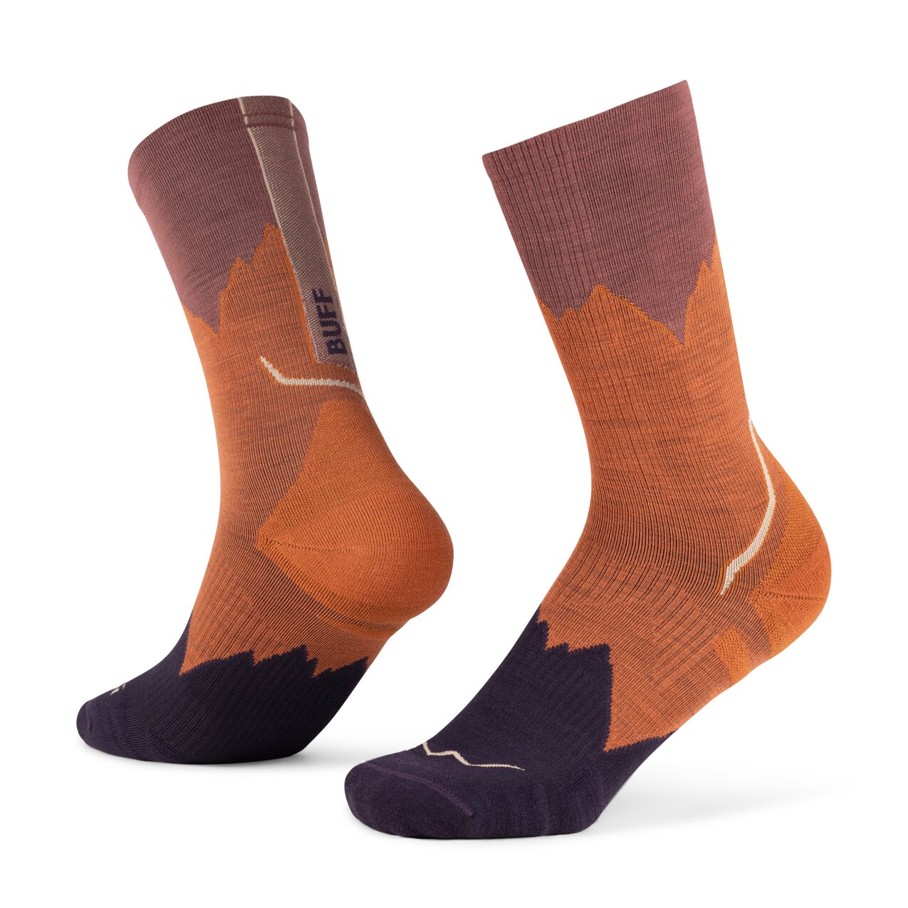 Imagen 1 de Calcetines unisex LW Merino Wool crew Buff - Naranja Naranja