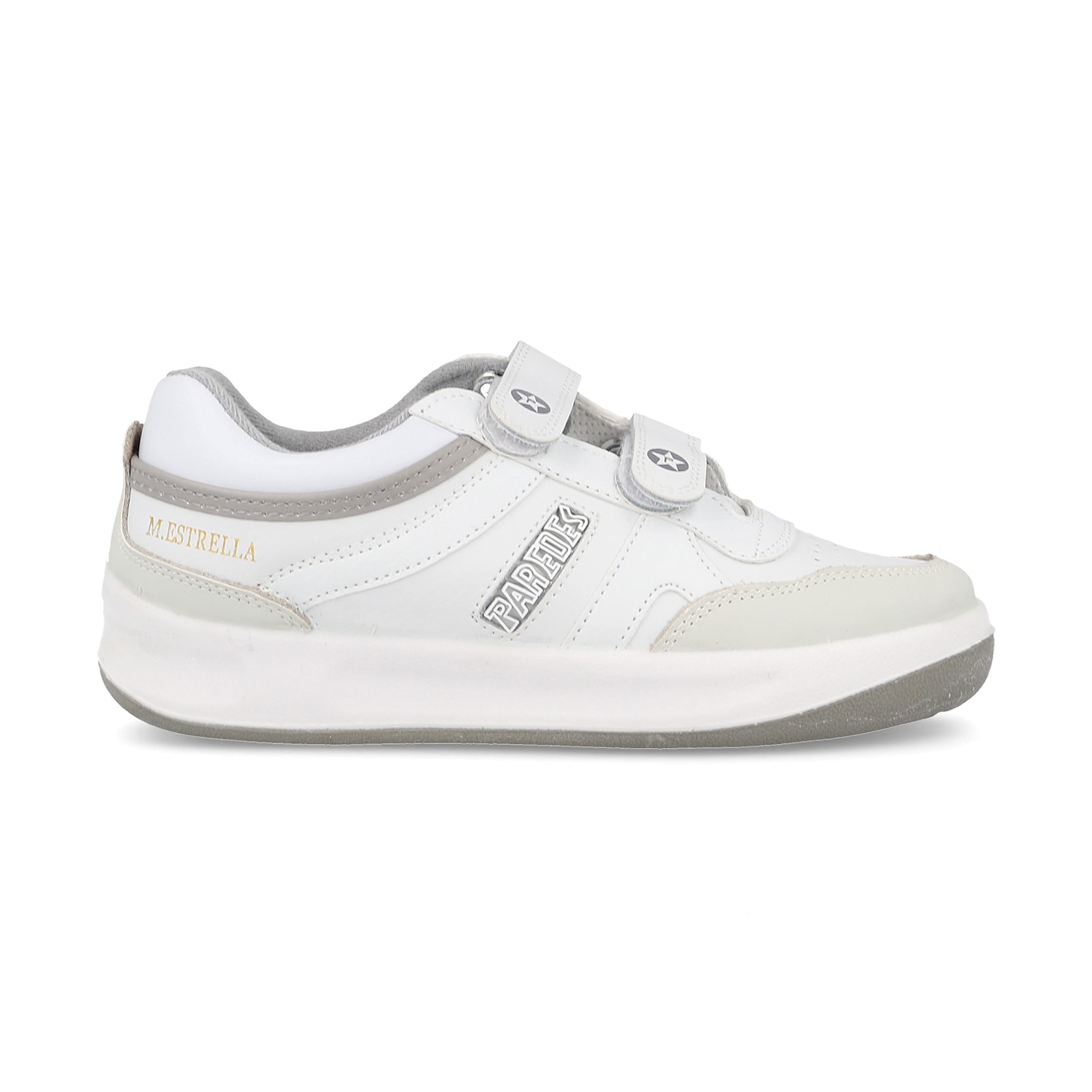 Zapatillas casual de hombre Estrella Velcro Paredes - Blanco Blanco-2