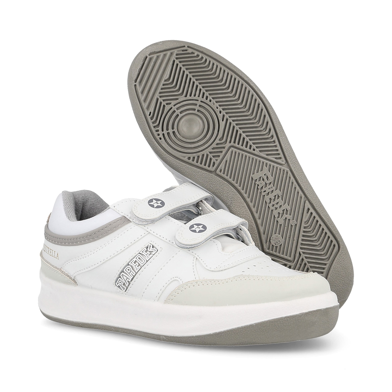 Zapatillas casual de hombre Estrella Velcro Paredes - Blanco Blanco-6