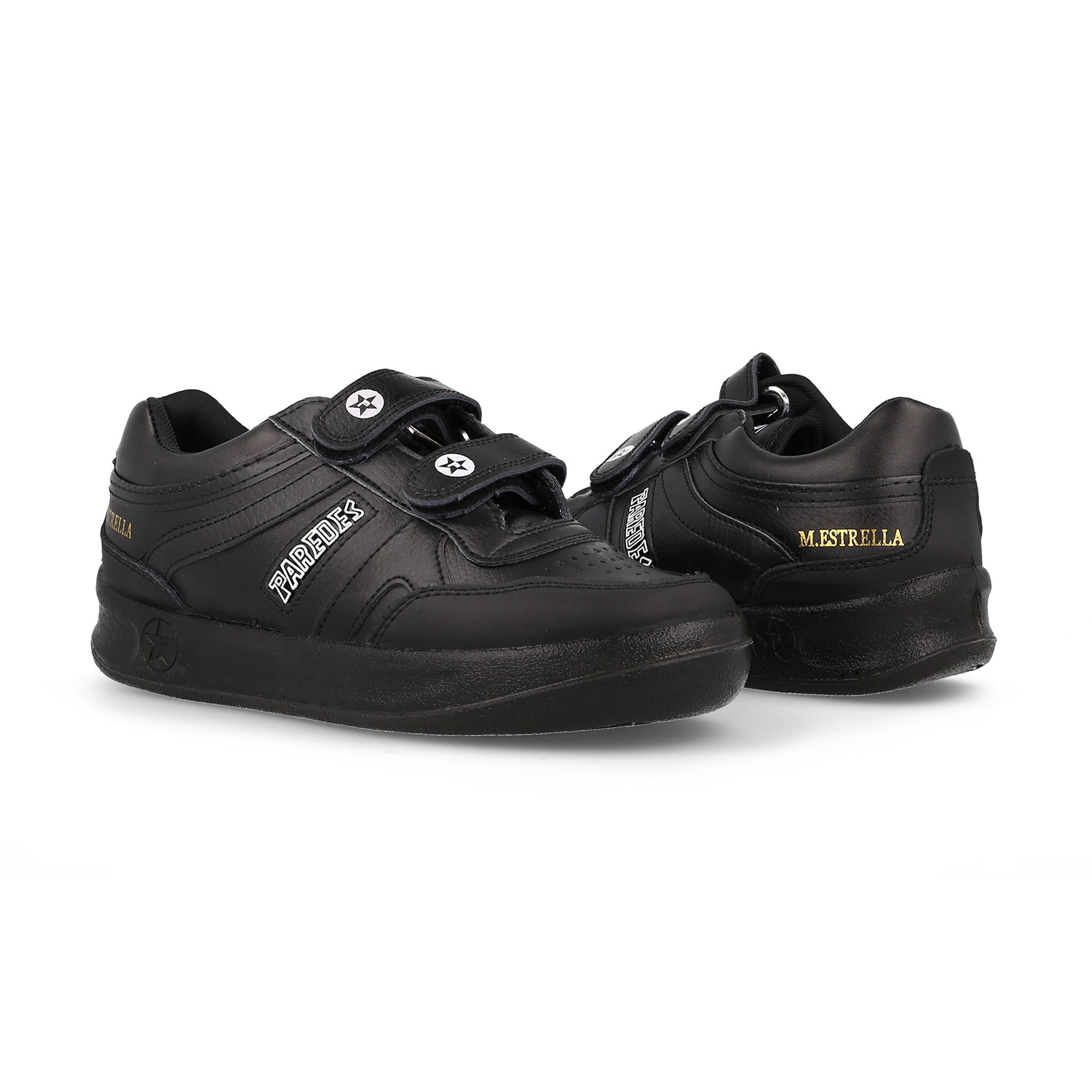 Zapatillas casual de hombre Estrella Velcro Paredes - Negro Negro-5