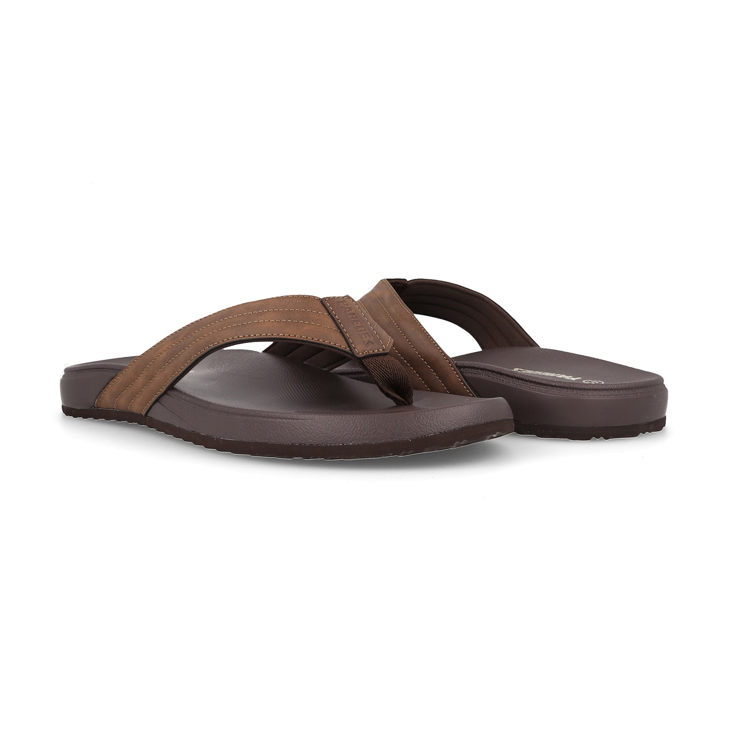 Chanclas de hombre Coy Paredes - Marrón Marrón-4