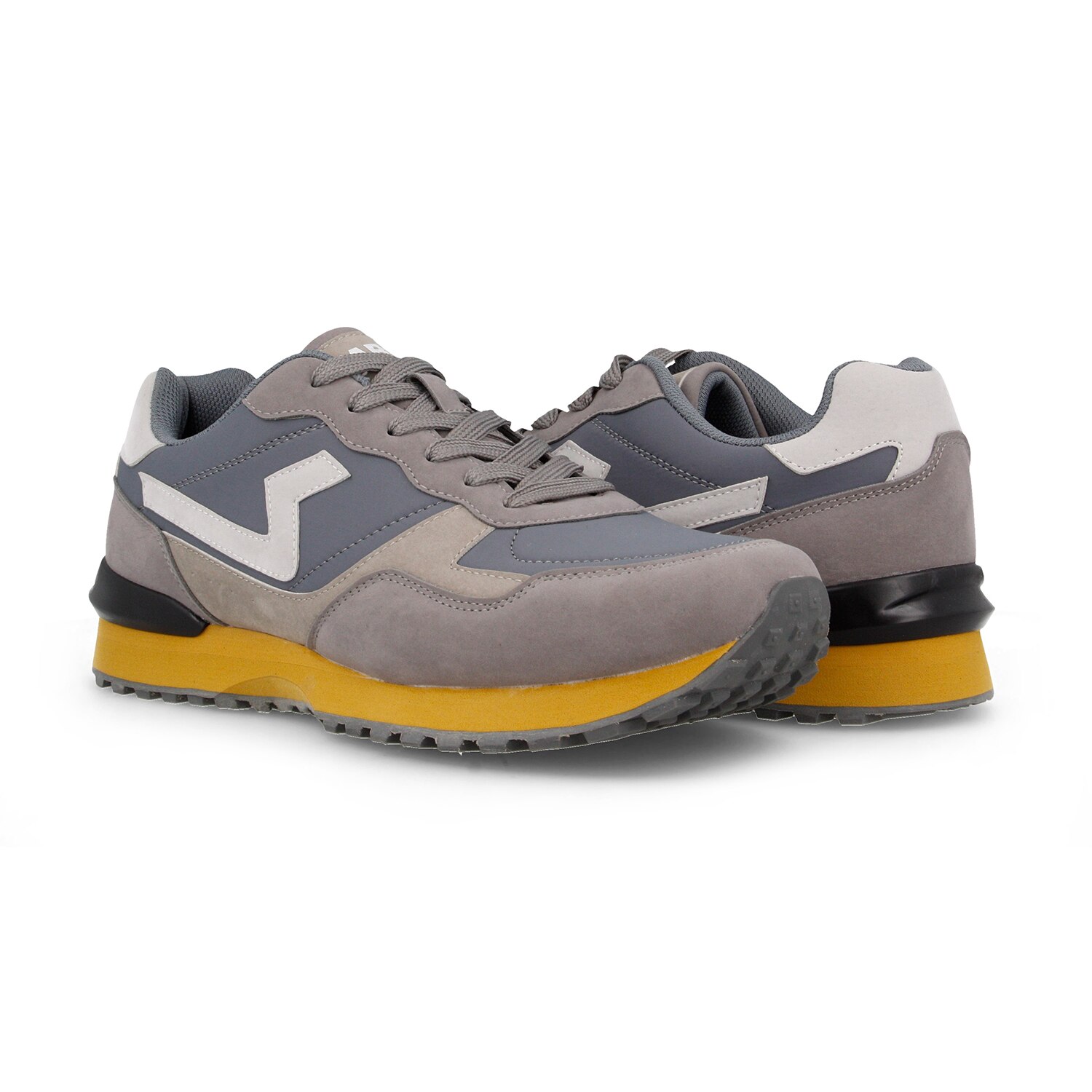 Zapatillas casual de hombre Requena Paredes - Gris Gris-4