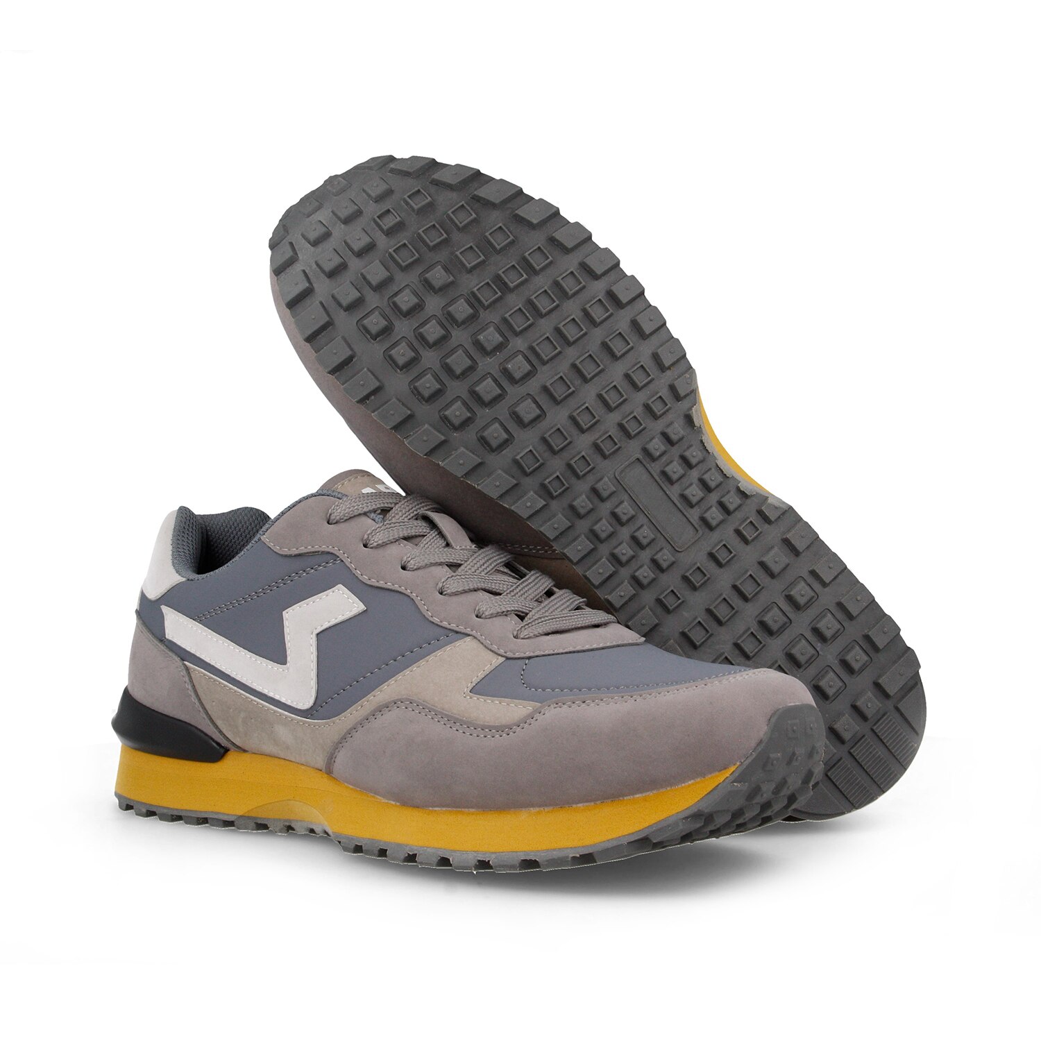 Zapatillas casual de hombre Requena Paredes - Gris Gris-5