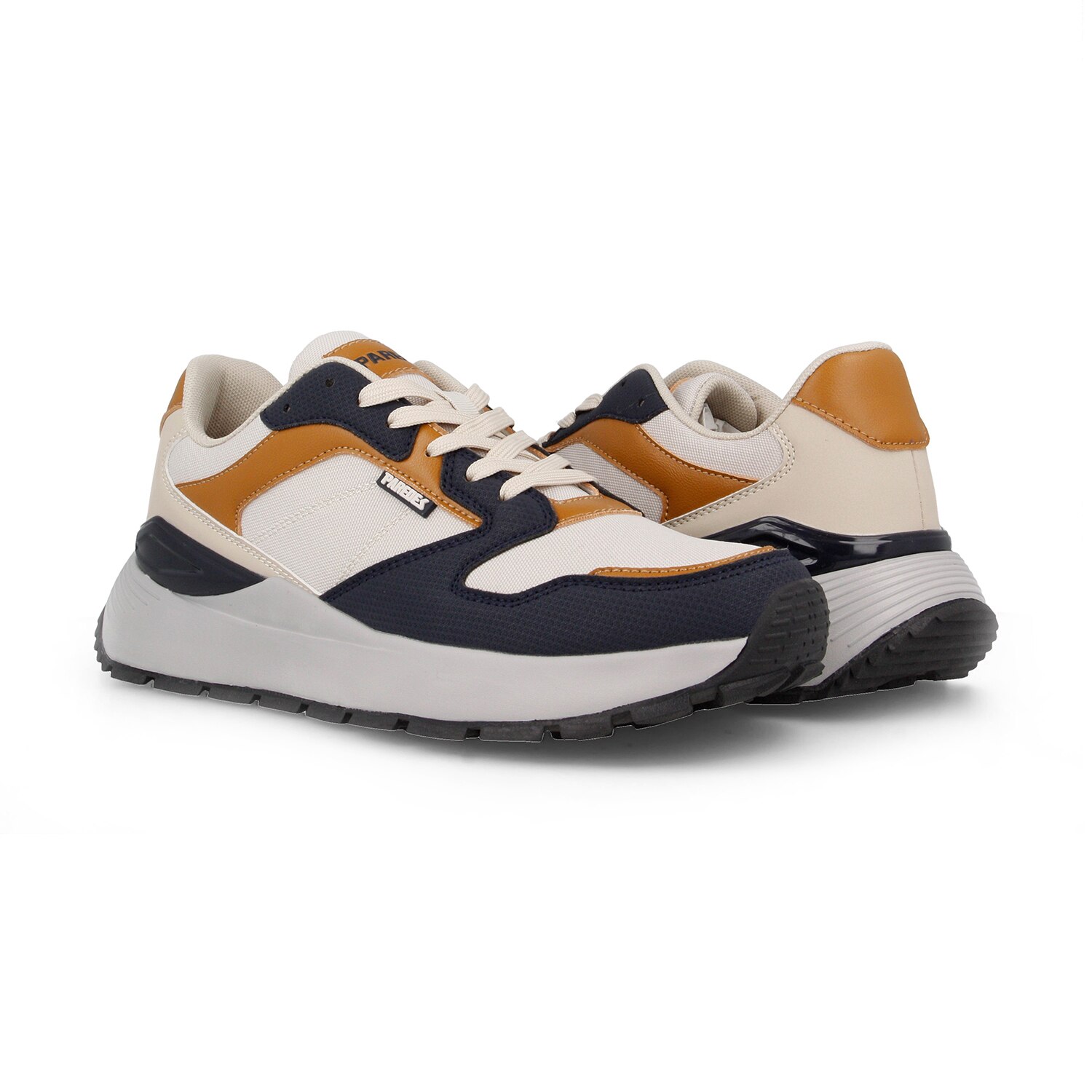 Zapatillas casual de hombre Tavernes Paredes - Blanco / Azul Blanco / Azul-4