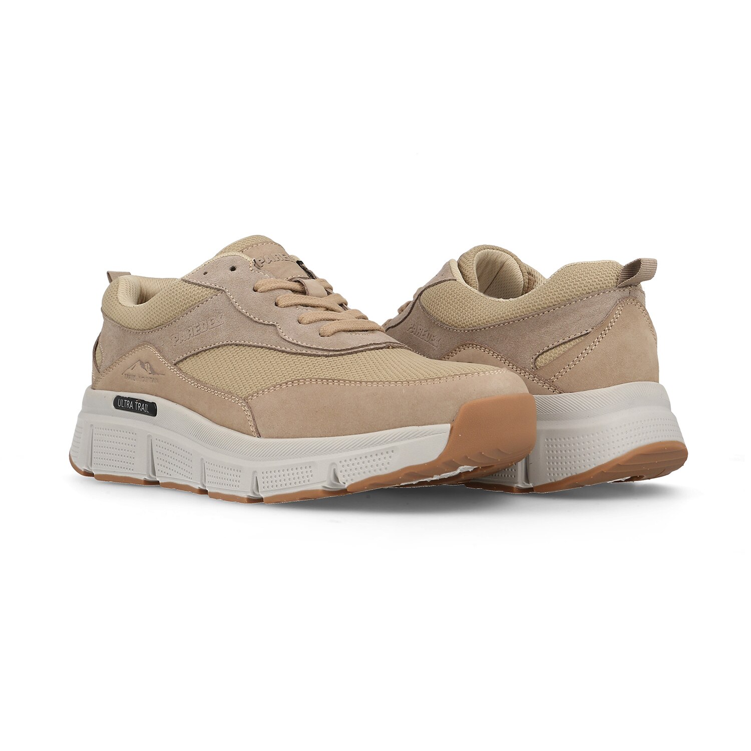 Zapatillas casual de hombre Rubielos Paredes - Beige / Blanco Beige / Blanco-4