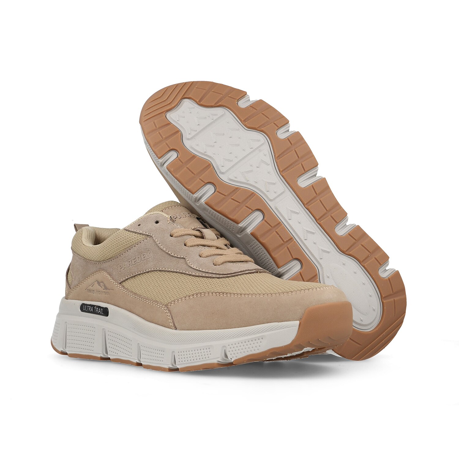 Zapatillas casual de hombre Rubielos Paredes - Beige / Blanco Beige / Blanco-5