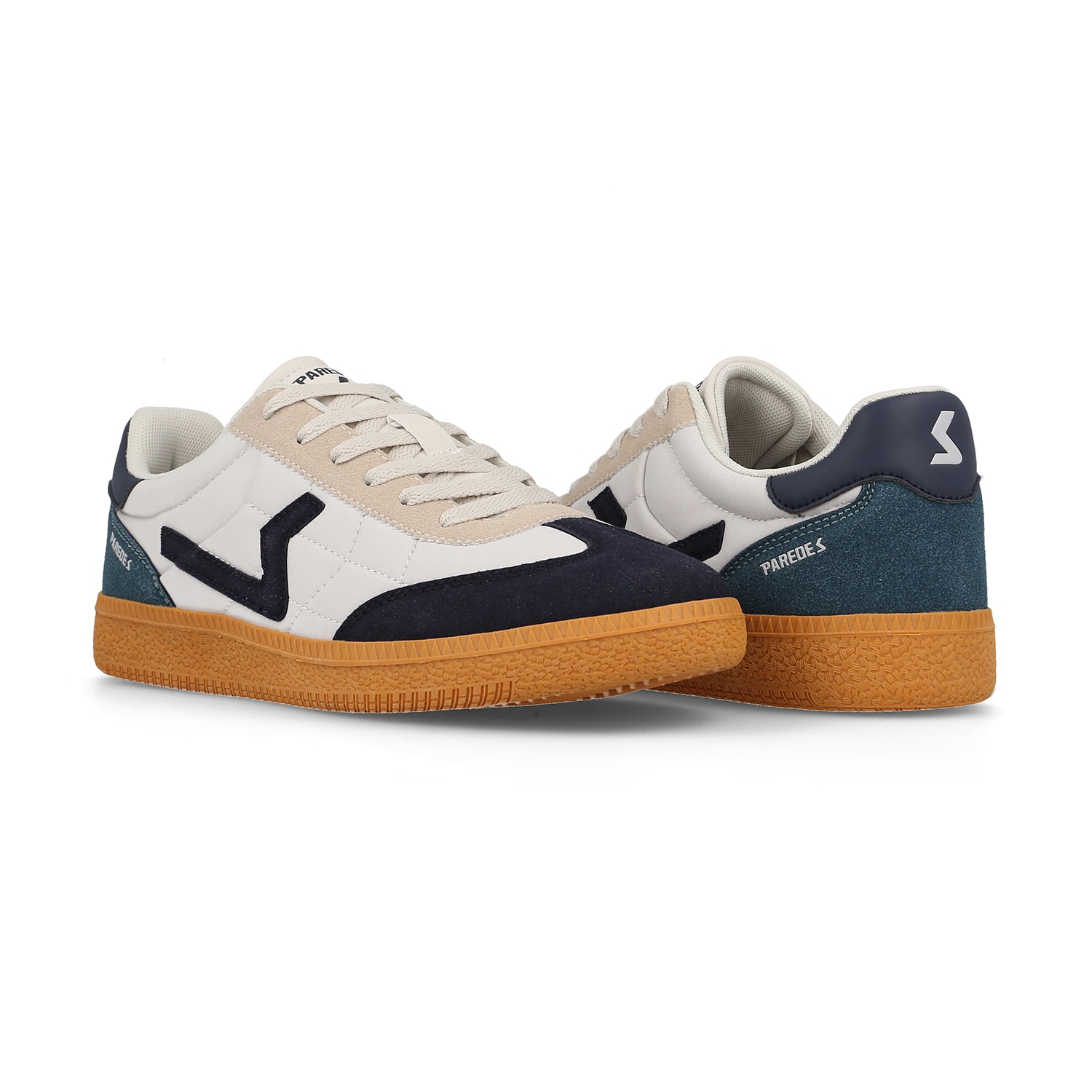 Zapatillas casual de hombre Icod Paredes - Blanco / Azul Blanco / Azul-4