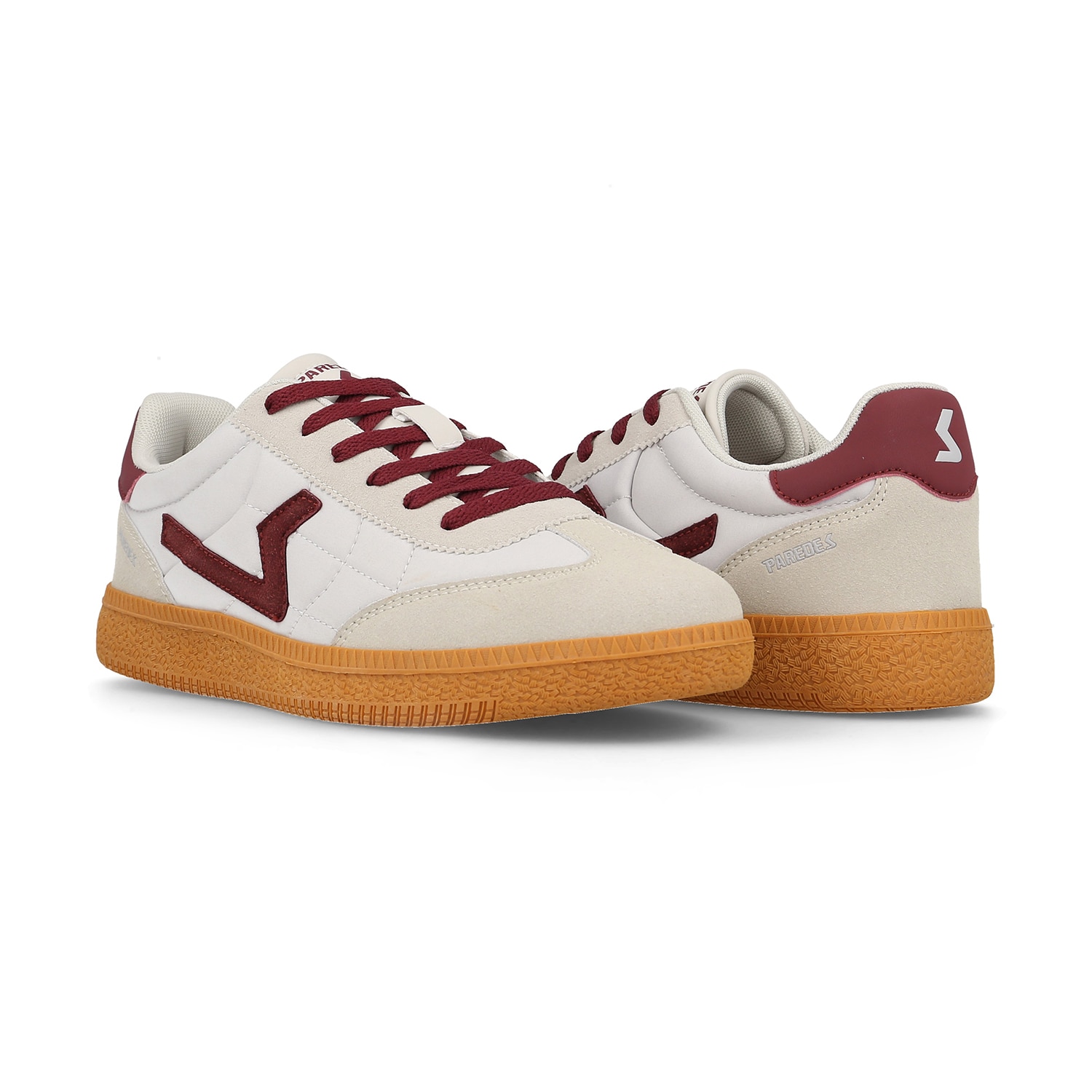 Zapatillas casual de hombre Icod Paredes - Blanco / Rojo Blanco / Rojo-4