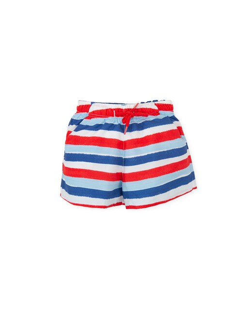 Bañador de niño de rayas multicolor