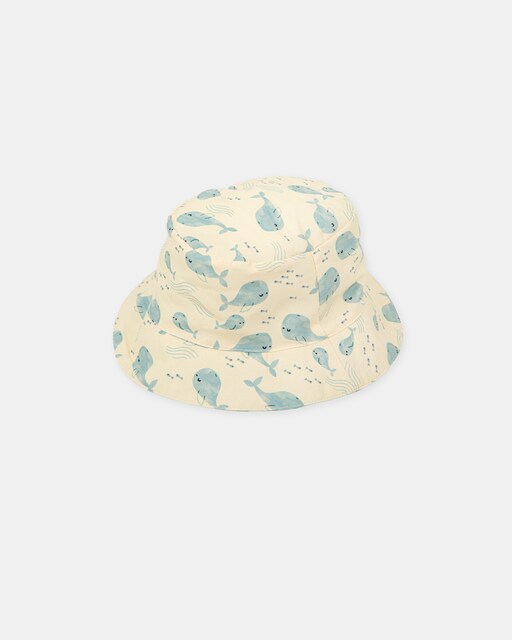 Imagen 0 de Gorro de bebé niño reversible color amarillo