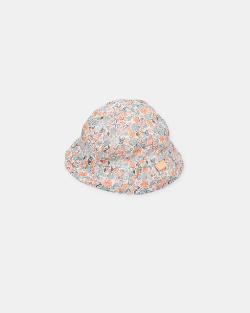 Imagen 0 de Gorro de bebé niña en satén con estampado de flores