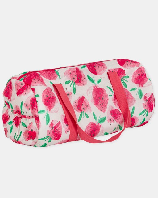 Imagen 0 de Bolsa de bebé niña estampado fresas color fresa