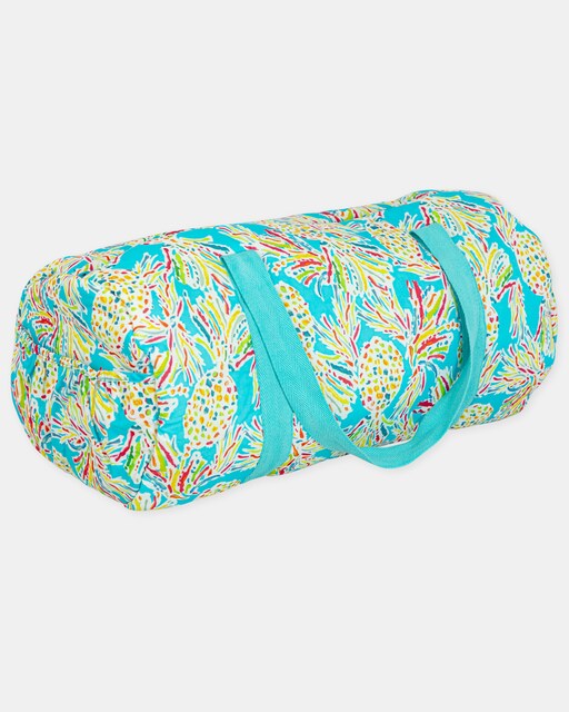 Imagen 0 de Bolsa de bebé niña estampado piñas color aguamarina