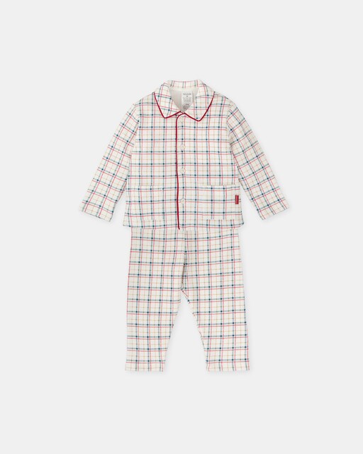 Imagen 0 de Pijama de bebé de dos piezas a cuadros
