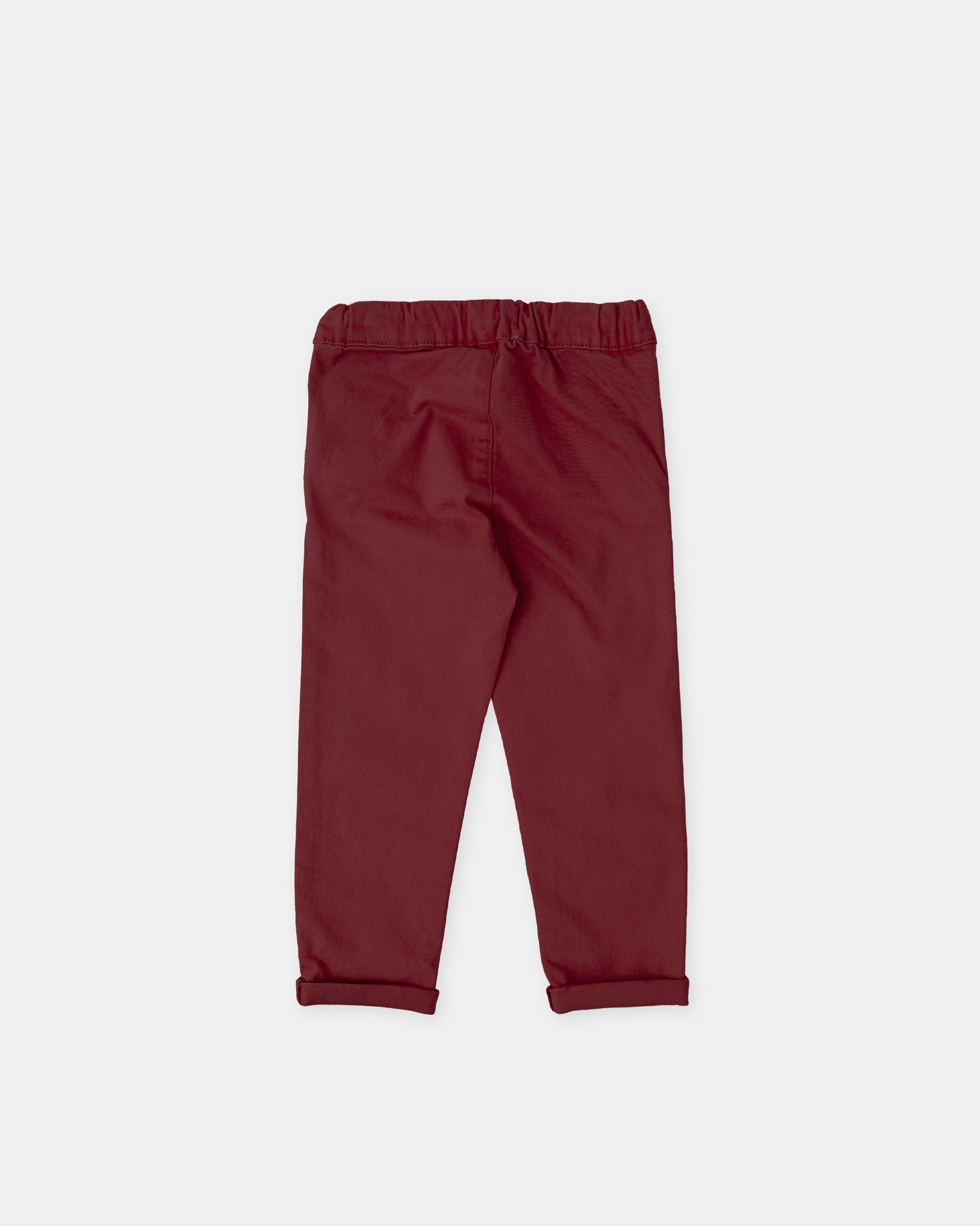 Imagen 2 de Pantalón de sarga de niño - Tutto Piccolo - Marrón claro Granate