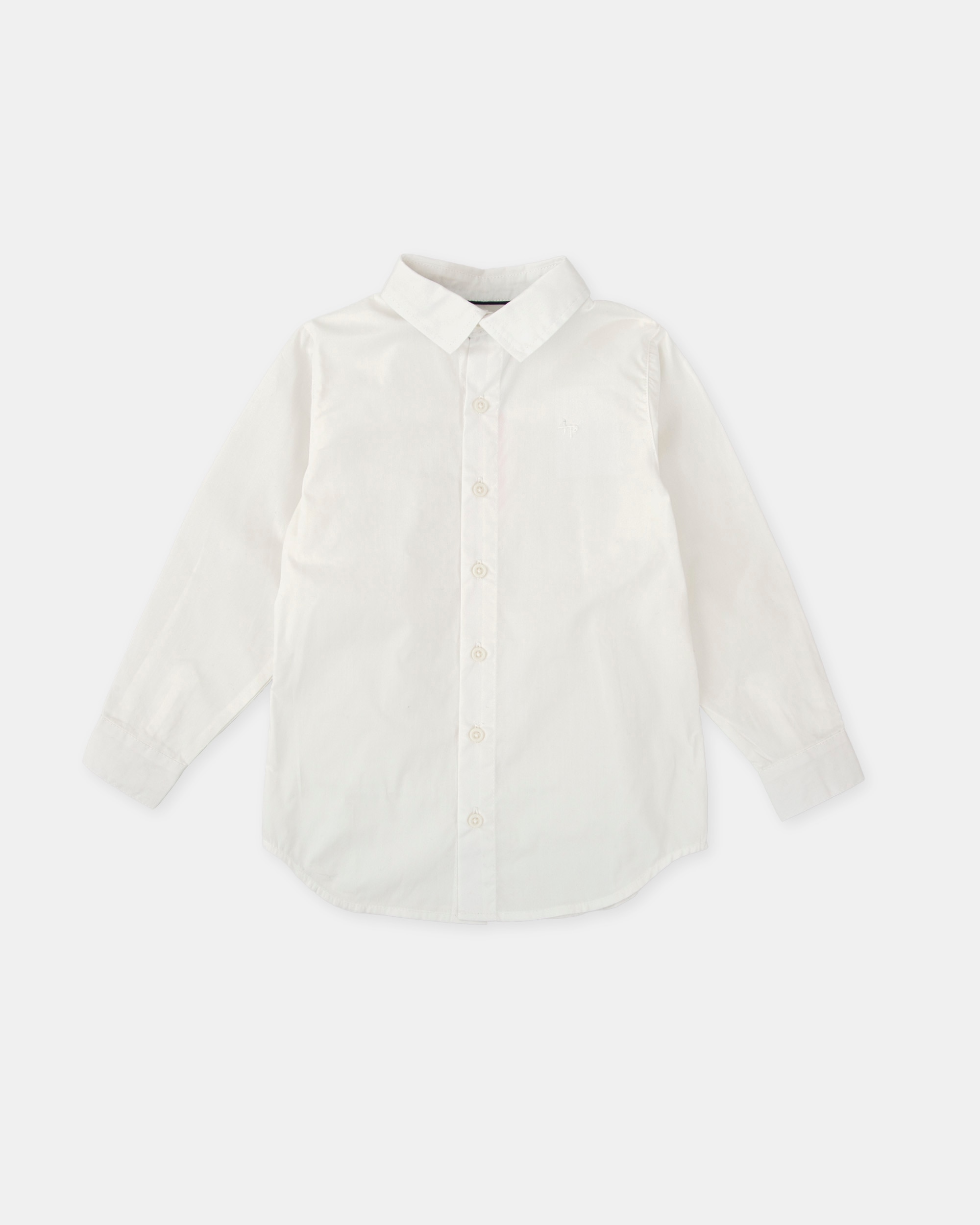 Camisa de niño blanca de algodón - Tutto Piccolo - Blanco Blanco-1