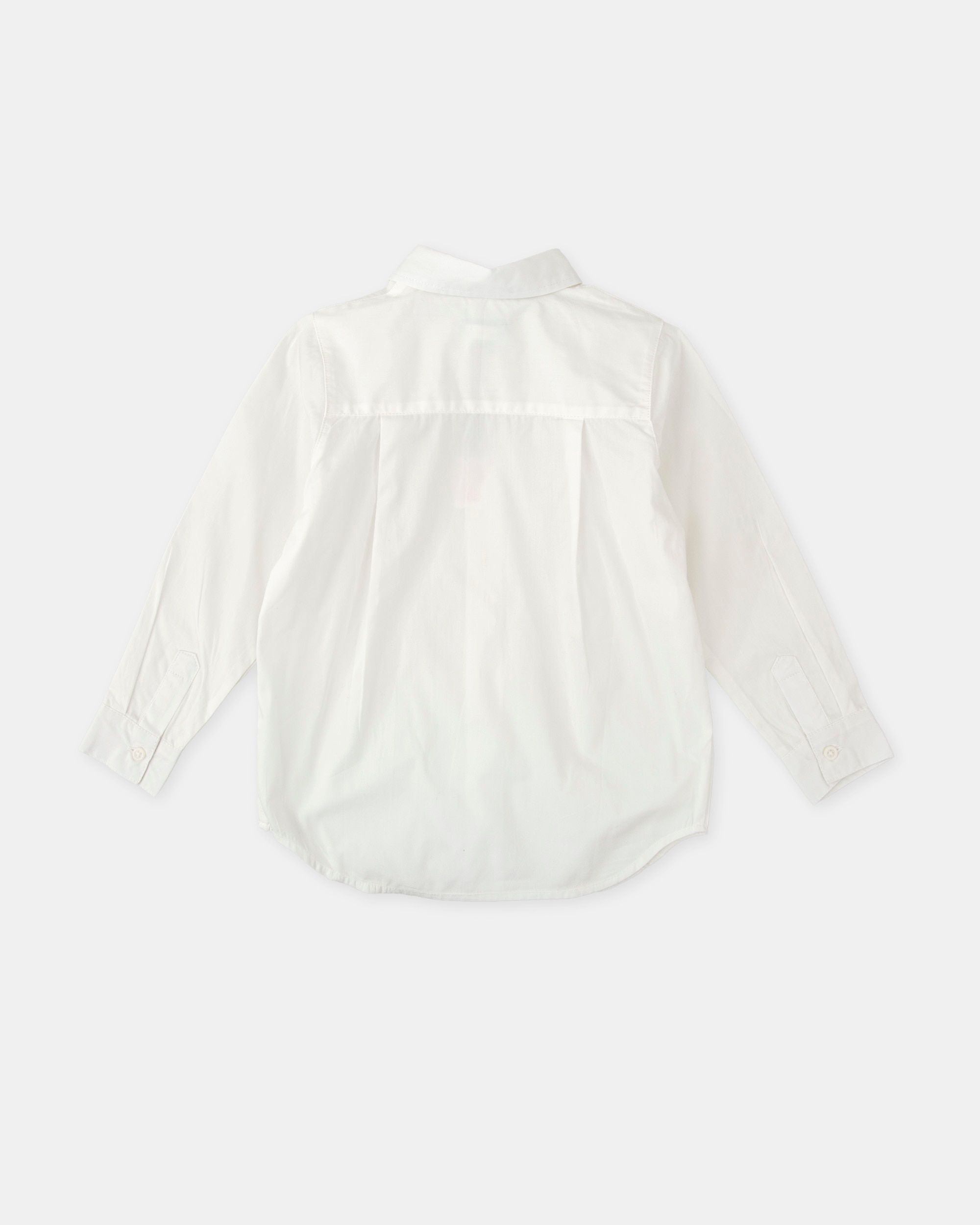 Camisa de niño blanca de algodón - Tutto Piccolo - Blanco Blanco-2