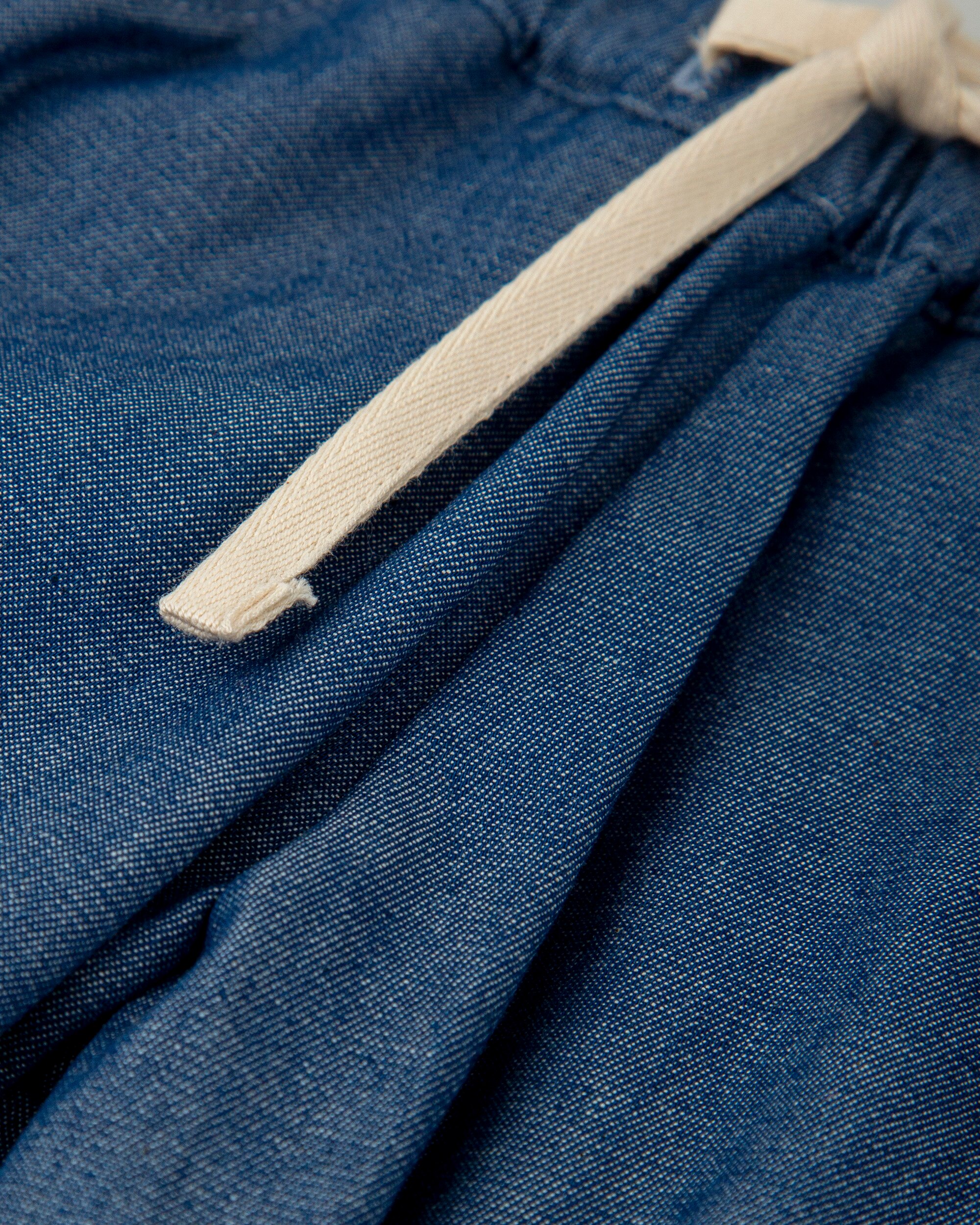 Pantalón de bebé con cordón de ajuste - Tutto Piccolo - Azul Azul-4