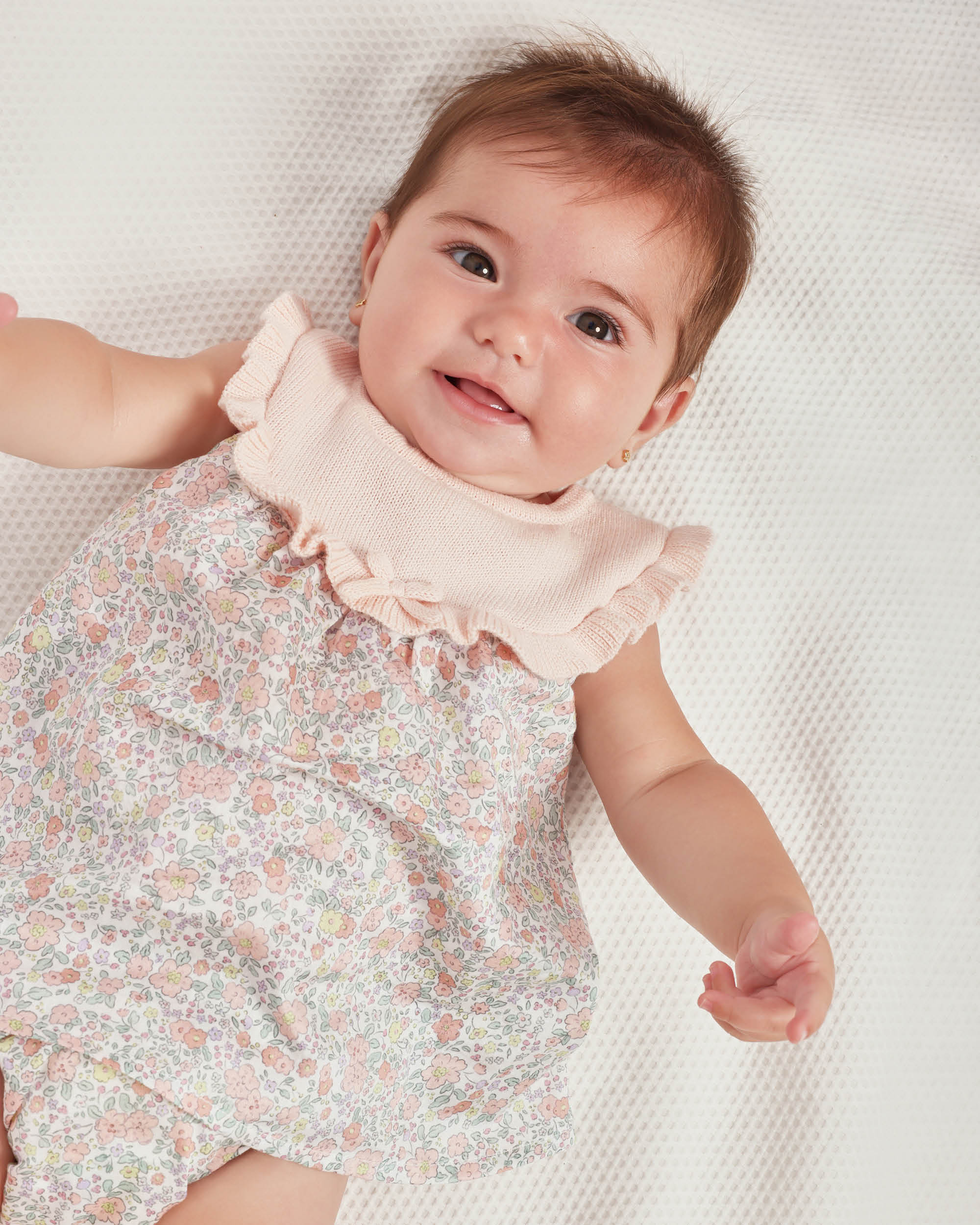 Vestido con braguita de bebé niña de algodón - Tutto Piccolo - Rosa claro Rosa claro-2