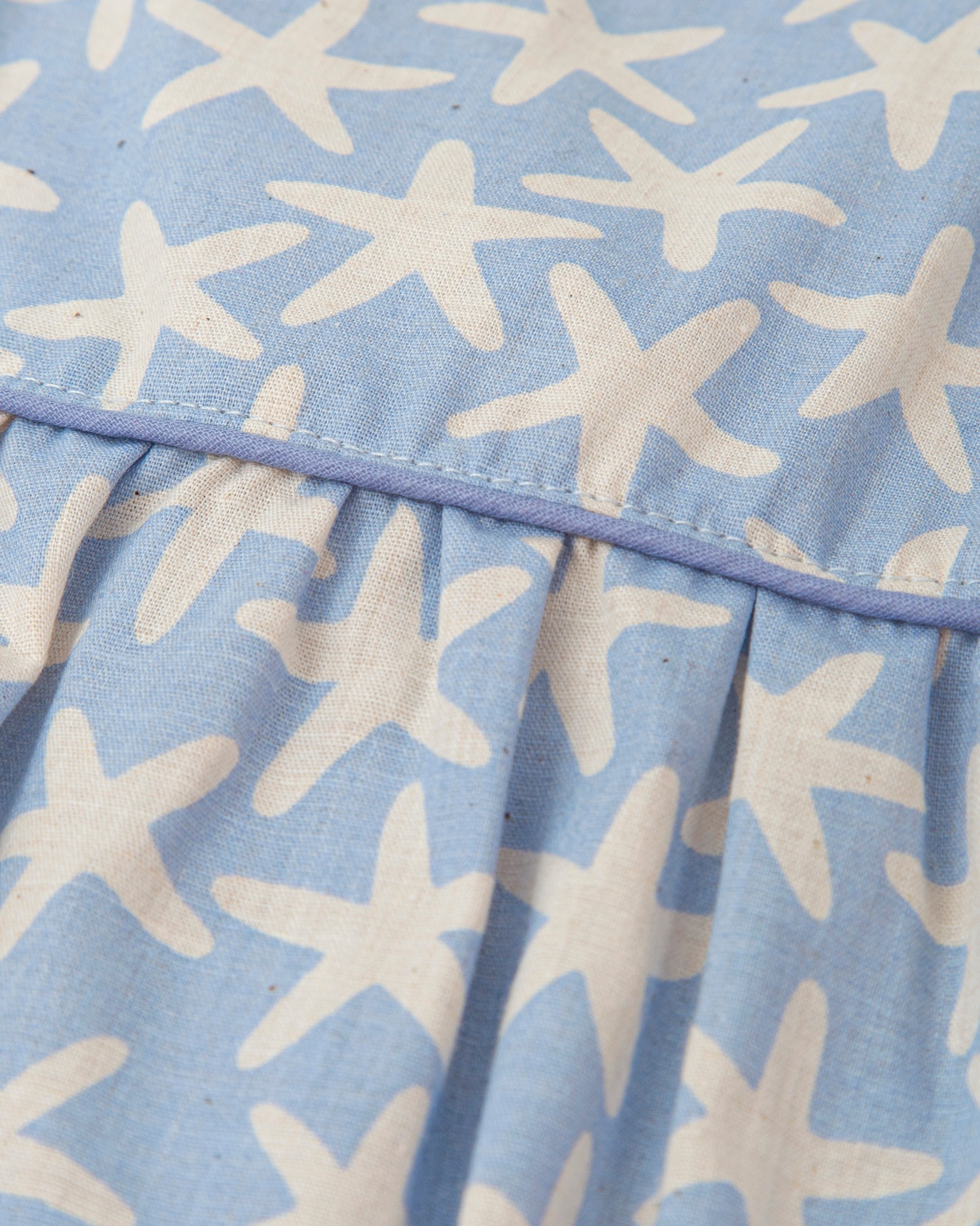 Ranita sin mangas de bebé de algodón con estrellas - Tutto Piccolo - Azul celeste Azul celeste-3