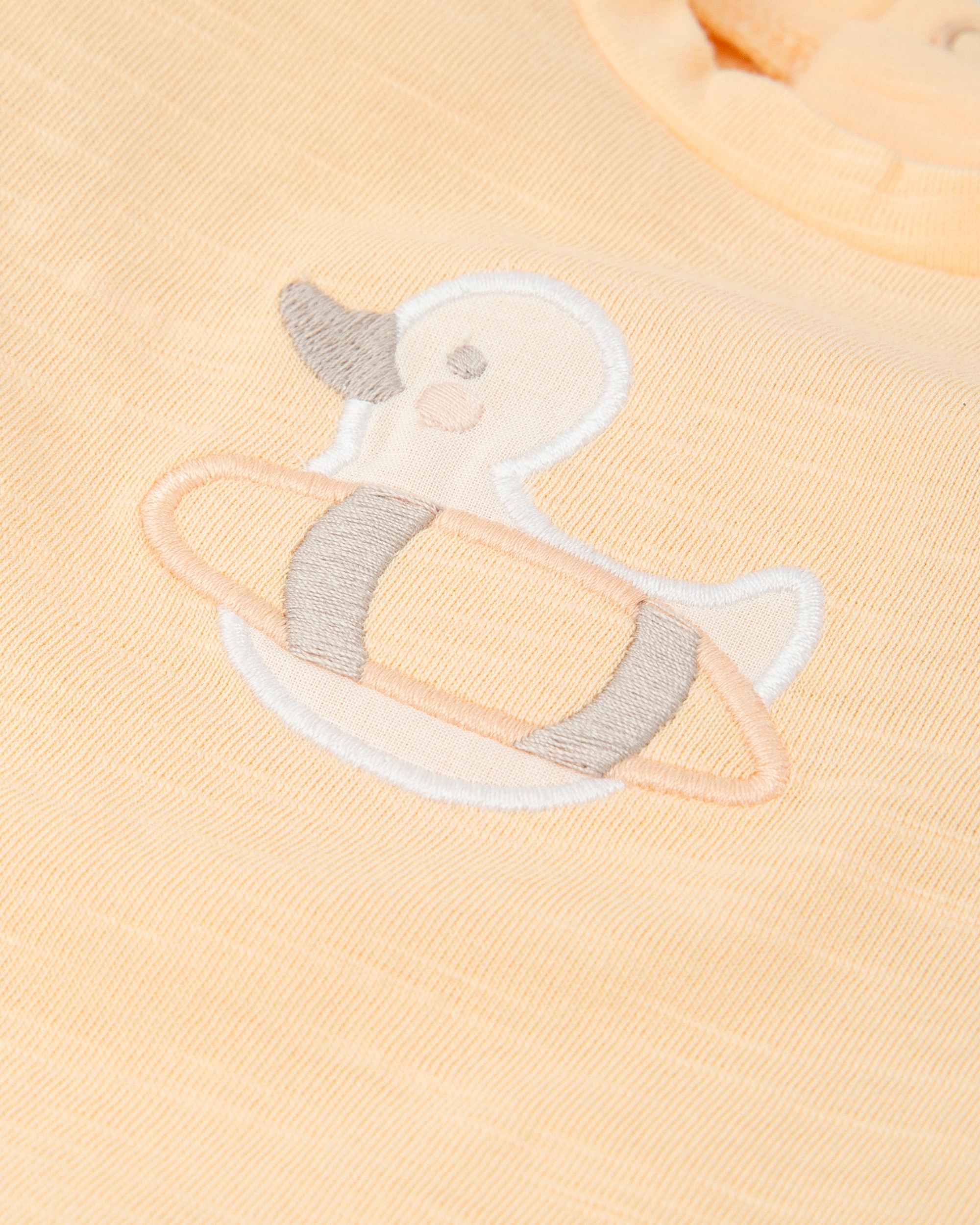 Camiseta de bebé niña de manga corta con pato - Tutto Piccolo - Mandarina Mandarina-2