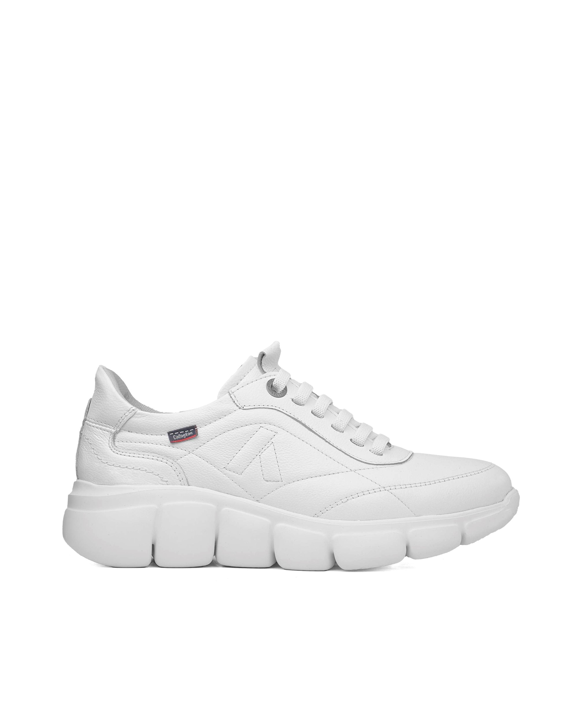 Zapatillas de mujer de piel Autocalzable Easy fit - Callaghan - Blanco Blanco-1