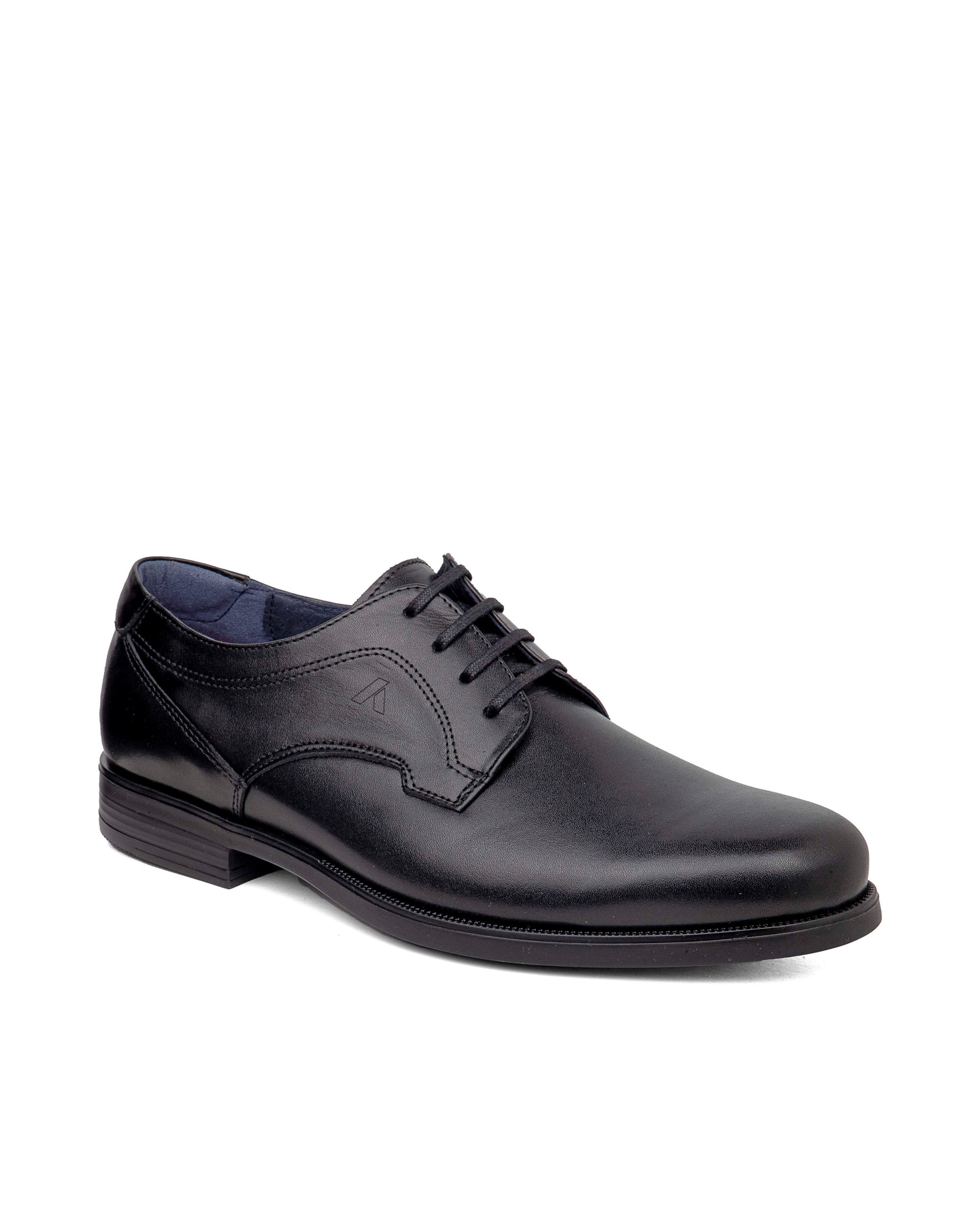 Zapato de piel de hombre con cordones con sistema adaptación - Callaghan - Negro Negro-3