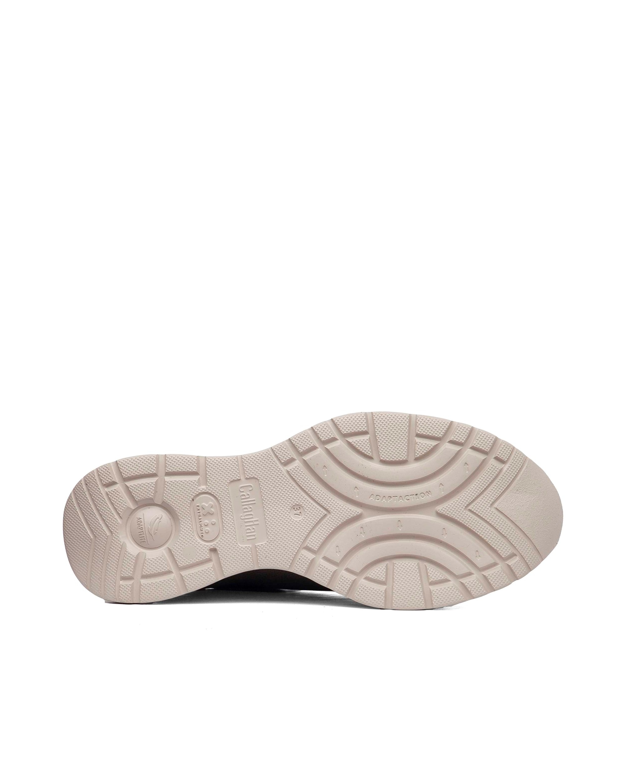 Zapatillas de mujer de piel con cordones y tecnología Adaptación - Callaghan - Beige/Marrón Beige/Marrón-4