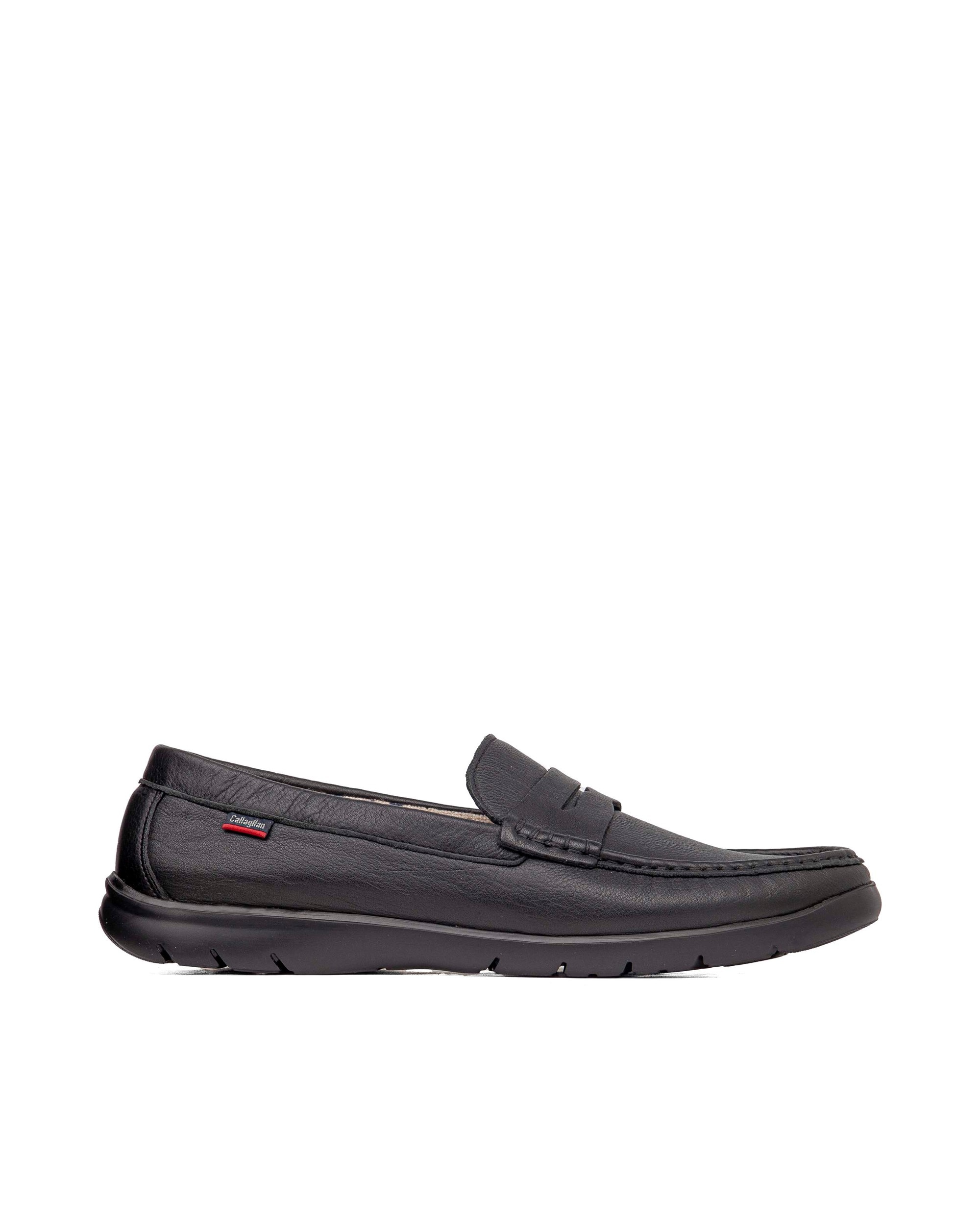 Mocasines de piel de hombre con sistema adaptación - Callaghan - Negro Negro-1