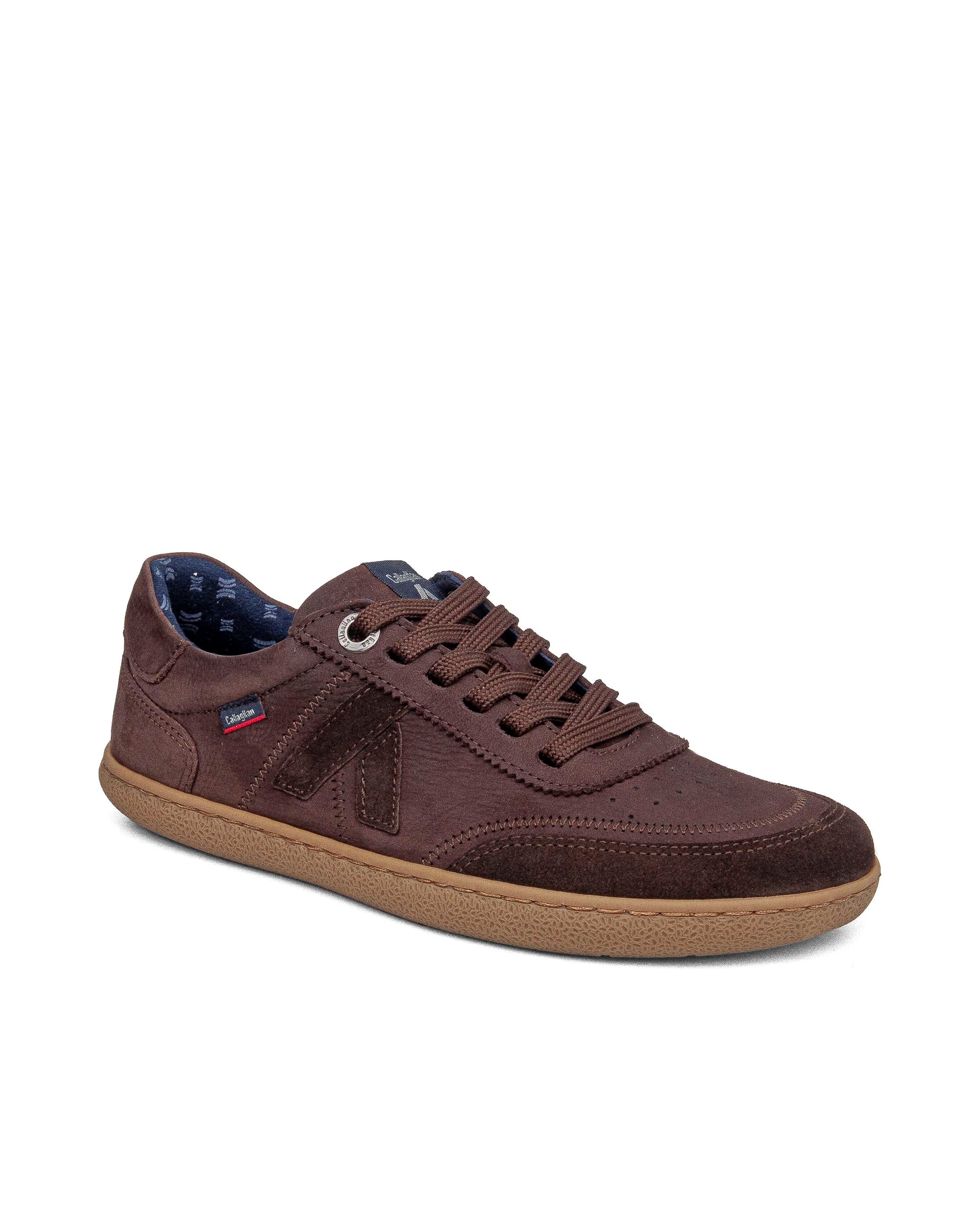 Imagen 3 de Zapatillas de mujer de serraje barefoot con sistema adaptación - Callaghan - Marrón Marrón