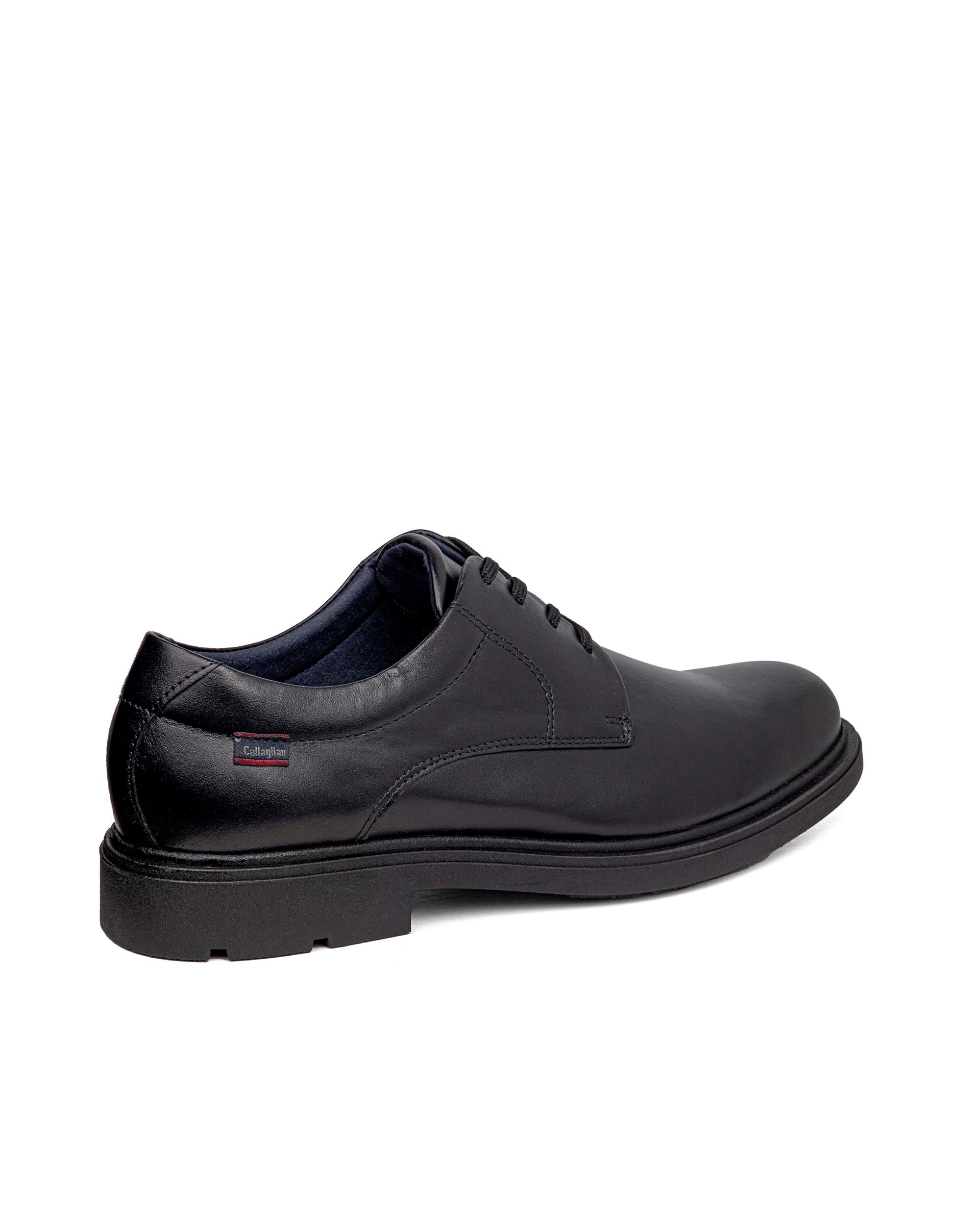 Zapato de piel de hombre con cordones con sistema adaptación - Callaghan - Negro Negro-2
