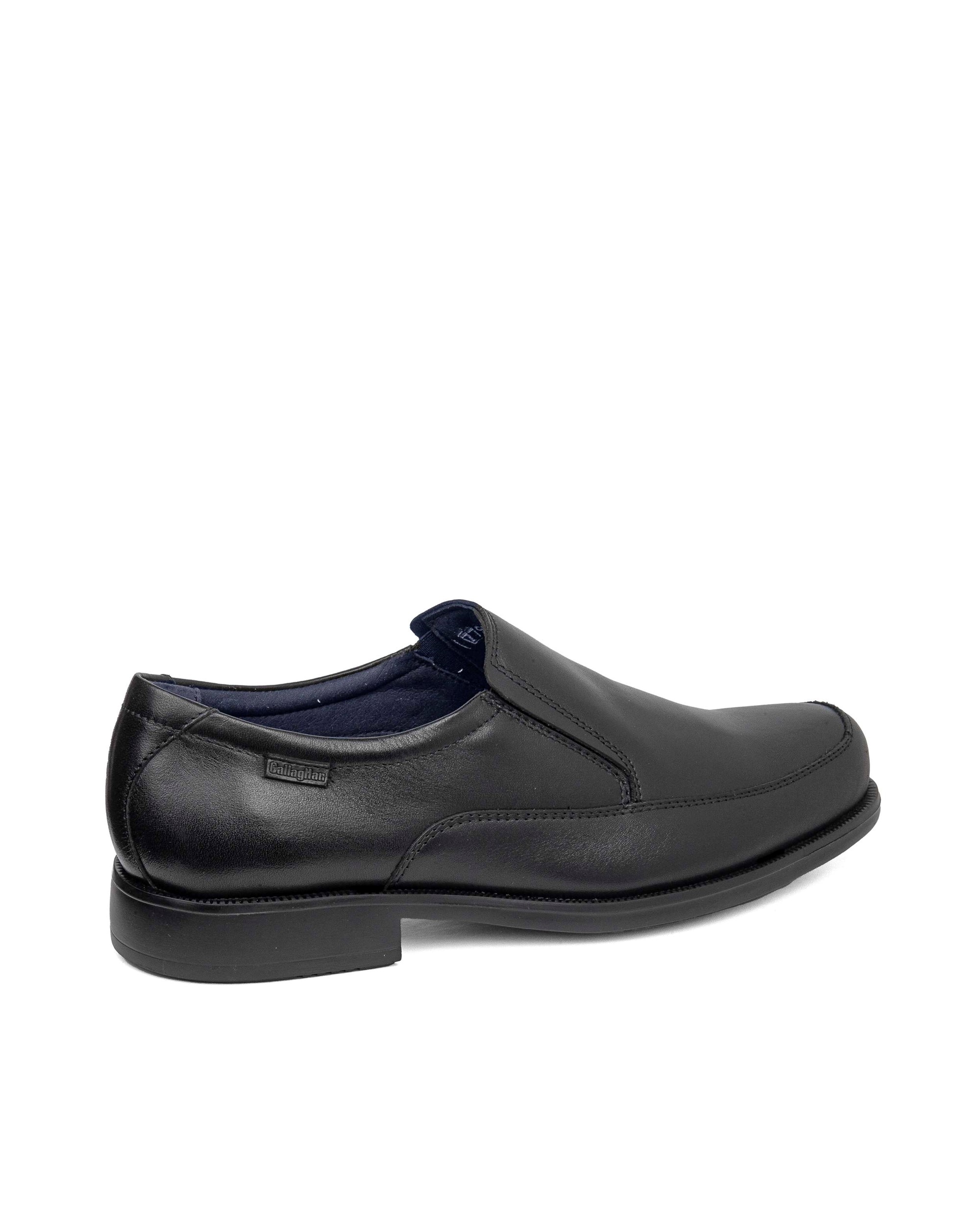 Imagen 2 de Zapato de piel de hombre con cordones con sistema adaptación - Callaghan - Negro Negro