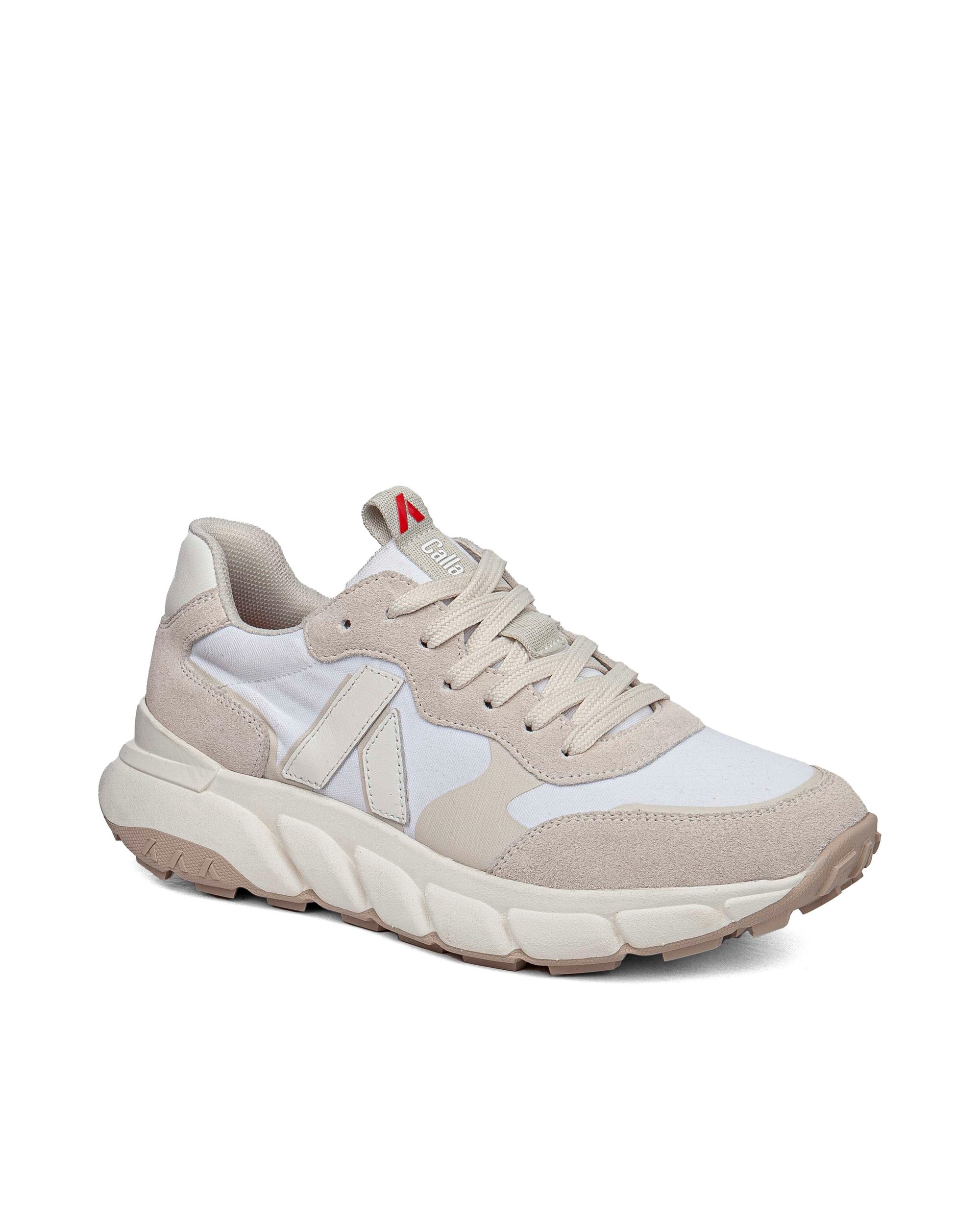Zapatillas de cordones de mujer de serraje con tecnología Adaptaction - Callaghan - Beige Beige-3