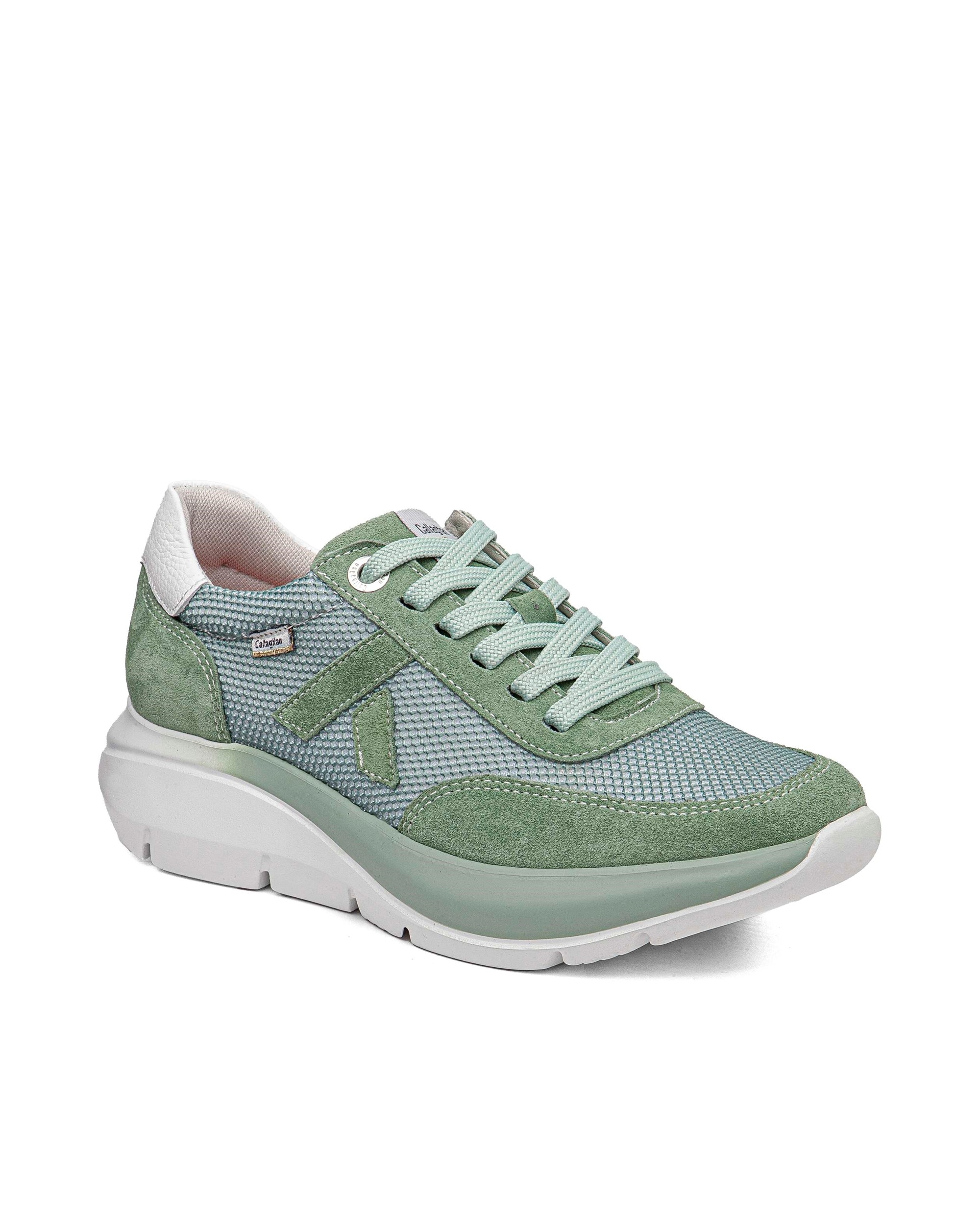 Zapatillas deportivas de hombre de piel Algoritmo - Callaghan - Verde Verde-3
