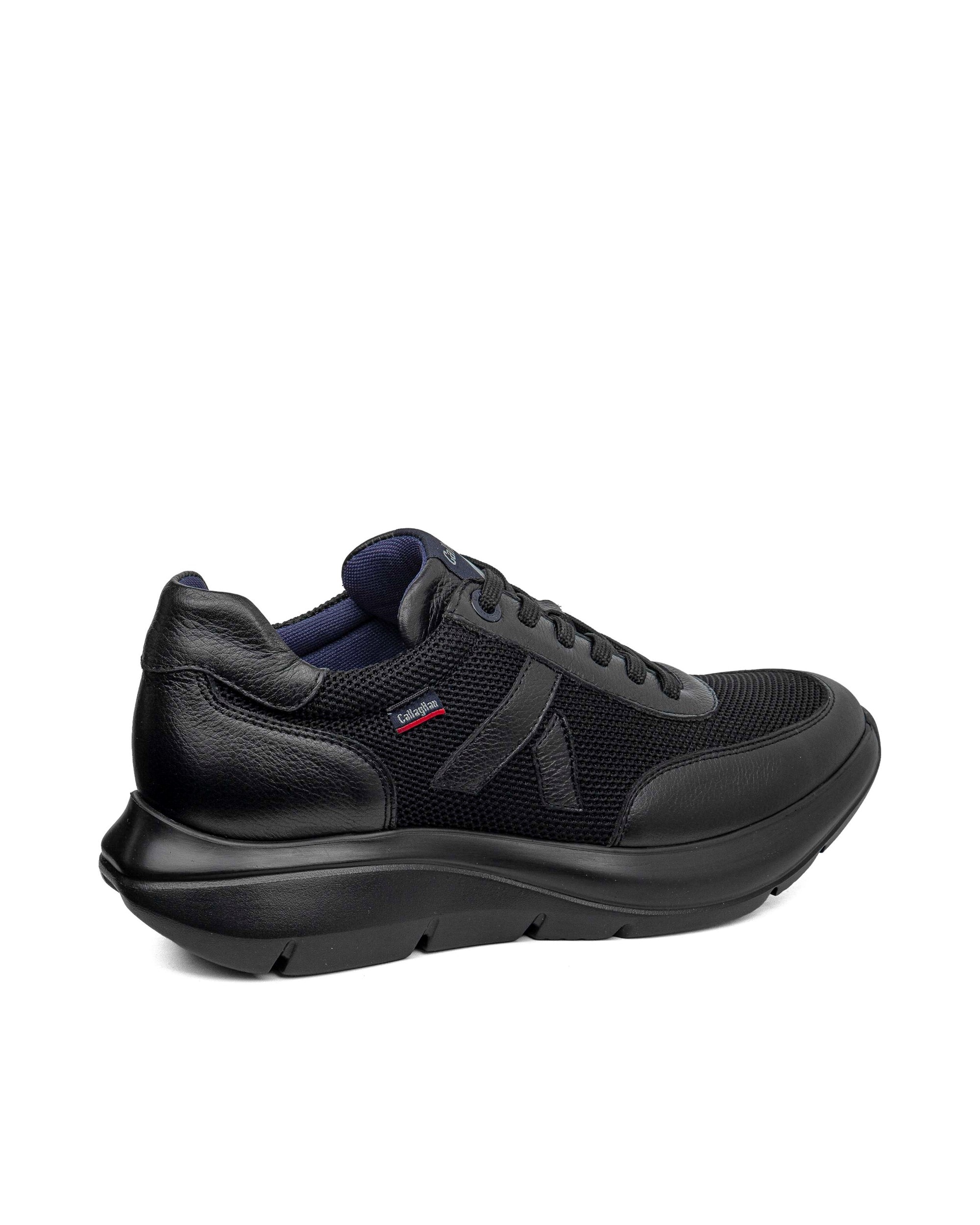 Imagen 2 de Deportivo de cordones de hombre de piel - Callaghan - Negro Negro