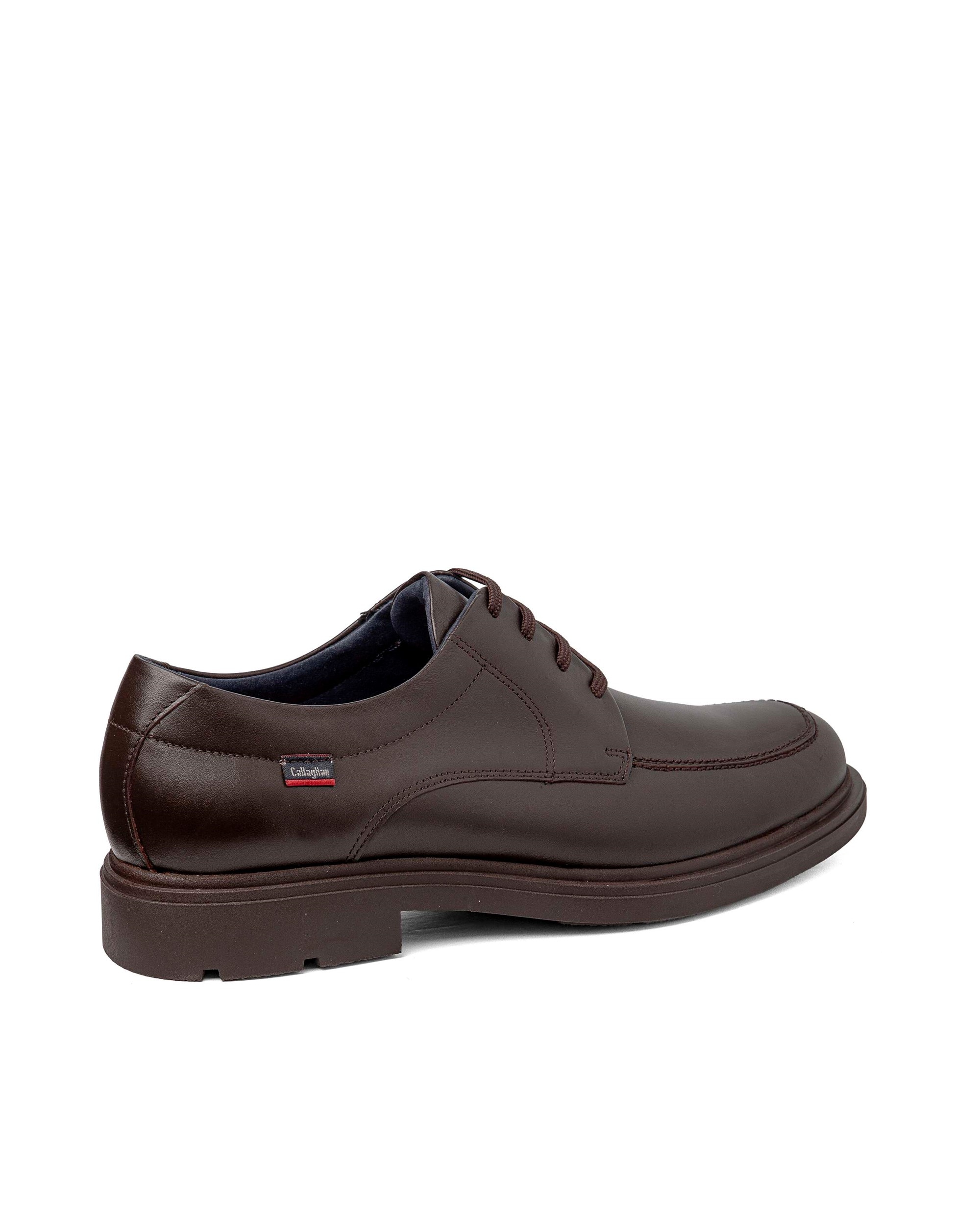 Zapato de piel de hombre con cordones con sistema adaptación - Callaghan - Marrón Marrón-2