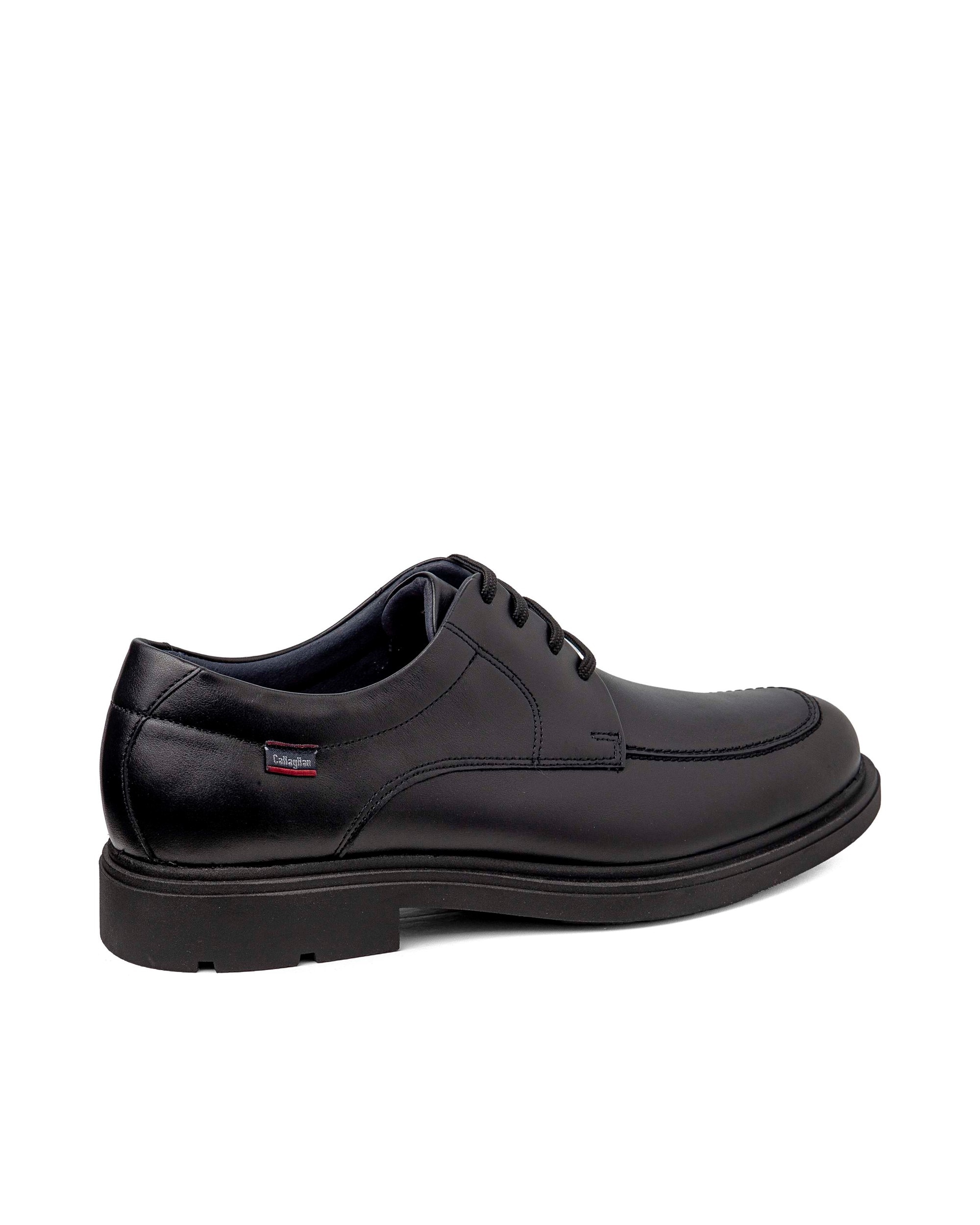 Imagen 2 de Zapato de piel de hombre con cordones con sistema adaptación - Callaghan - Negro Negro