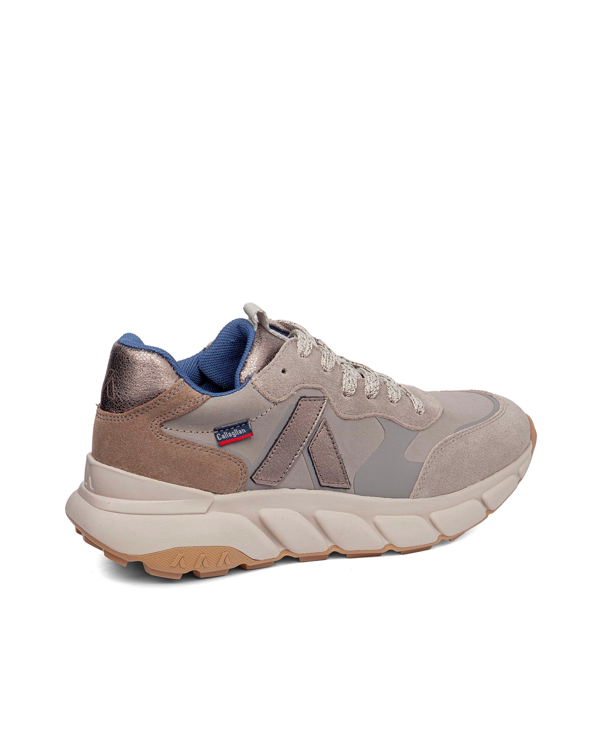 Imagen 2 de Zapatillas de serraje de mujer con sistema adaptación - Callaghan - Beige Beige