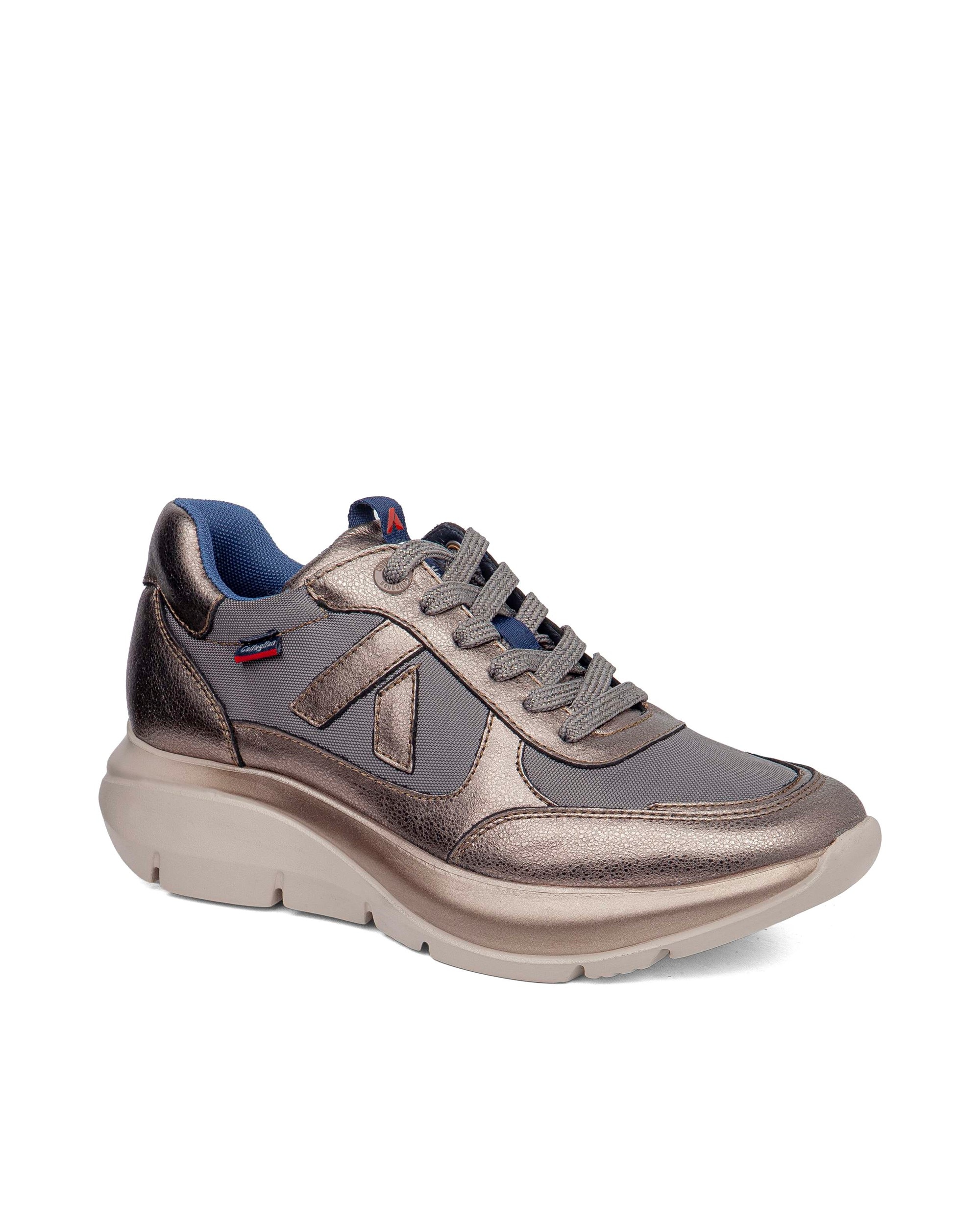Zapatillas de serraje de mujer algoritmo con sistema adaptación - Callaghan - Beige Beige-3