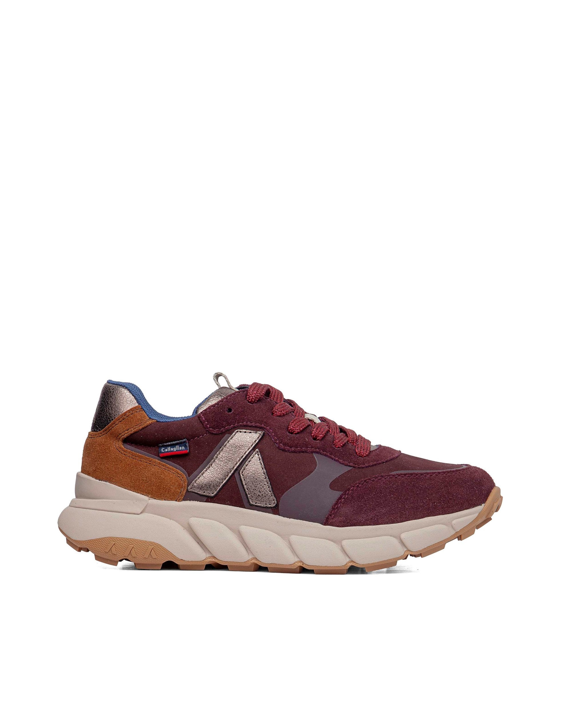 Imagen 1 de Zapatillas de serraje de mujer con sistema adaptación - Callaghan - Burdeos Burdeos