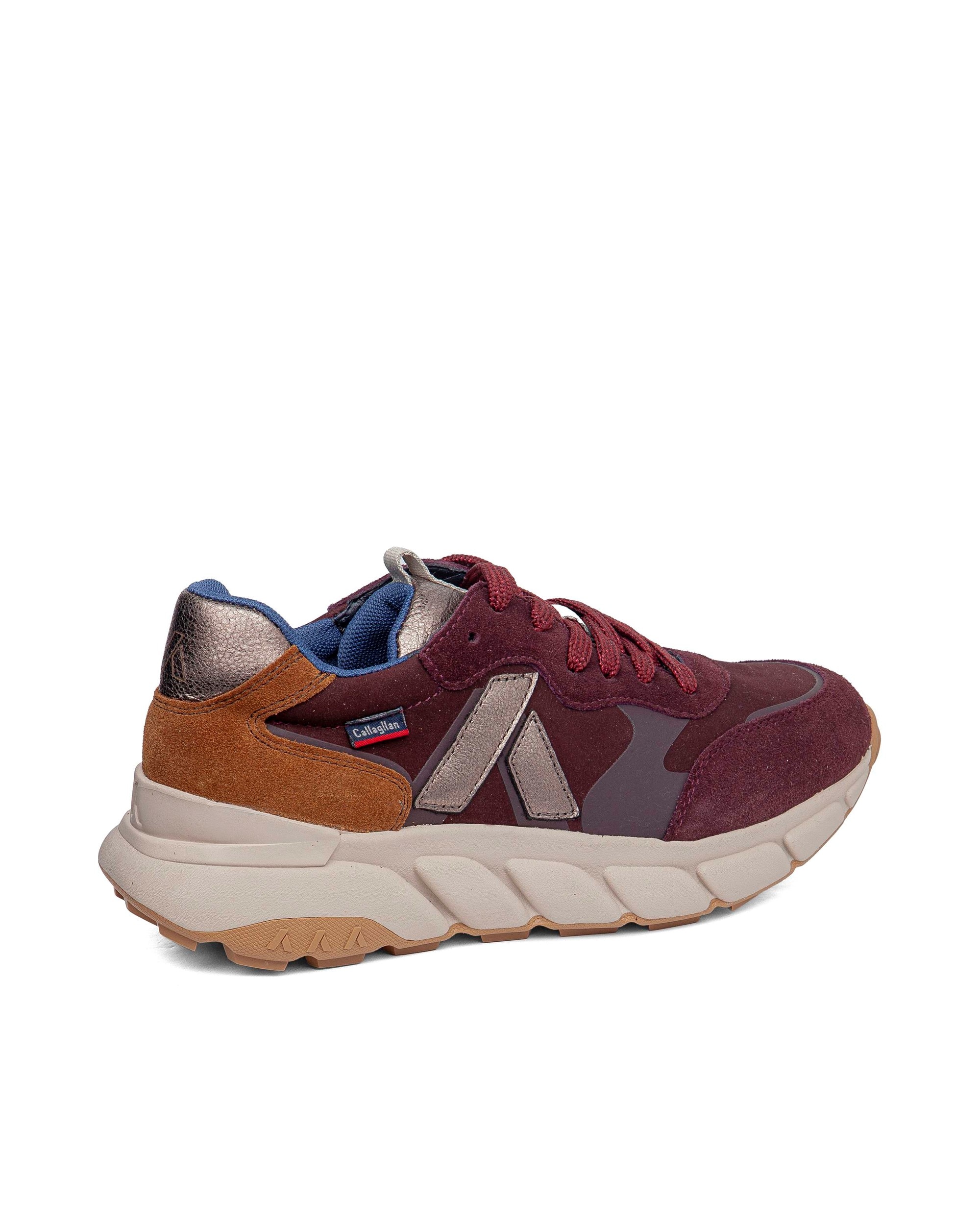 Imagen 2 de Zapatillas de serraje de mujer con sistema adaptación - Callaghan - Burdeos Burdeos
