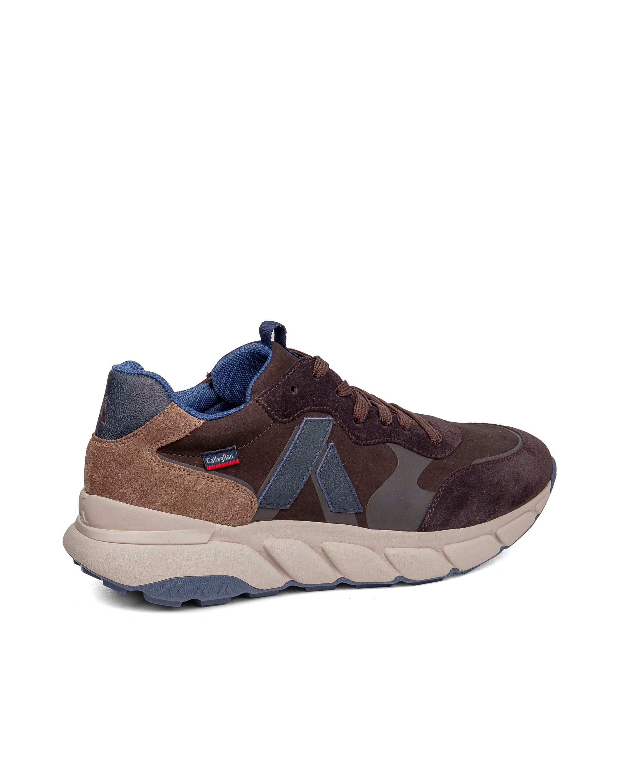Náuticos de piel de hombre con cordones con sistema adaptación - Callaghan - Marrón Marrón-2