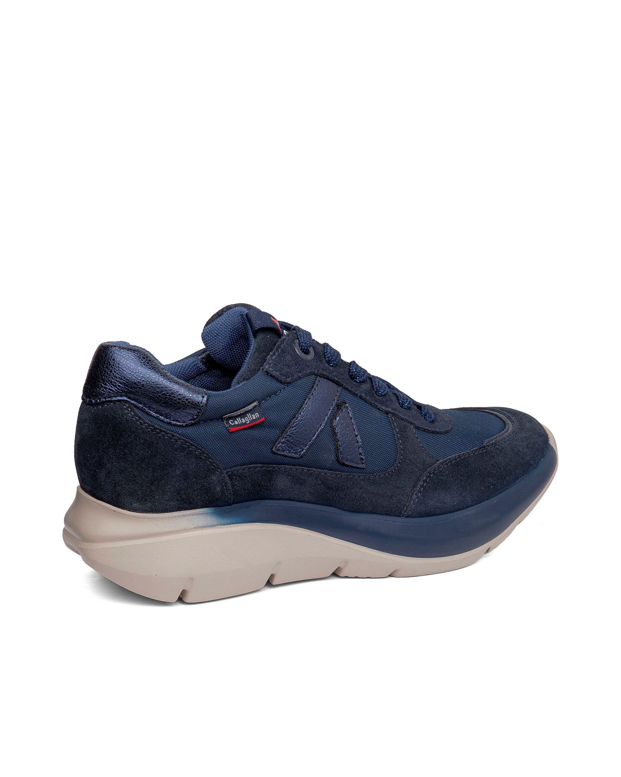 Zapatillas de serraje de mujer algoritmo con sistema adaptación - Callaghan - Azul Azul-2