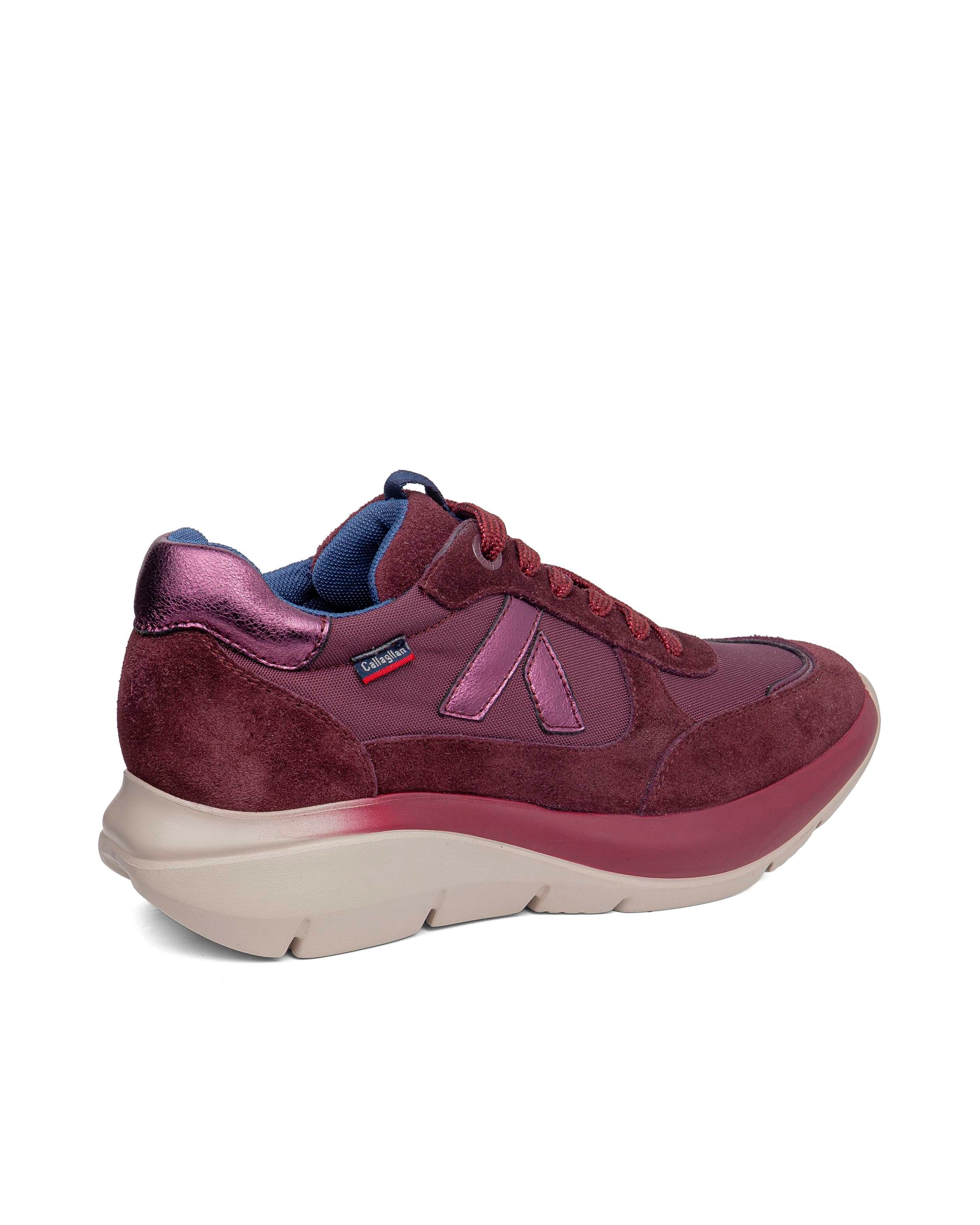 Zapatillas de serraje de mujer algoritmo con sistema adaptación - Callaghan - Burdeos Burdeos-2