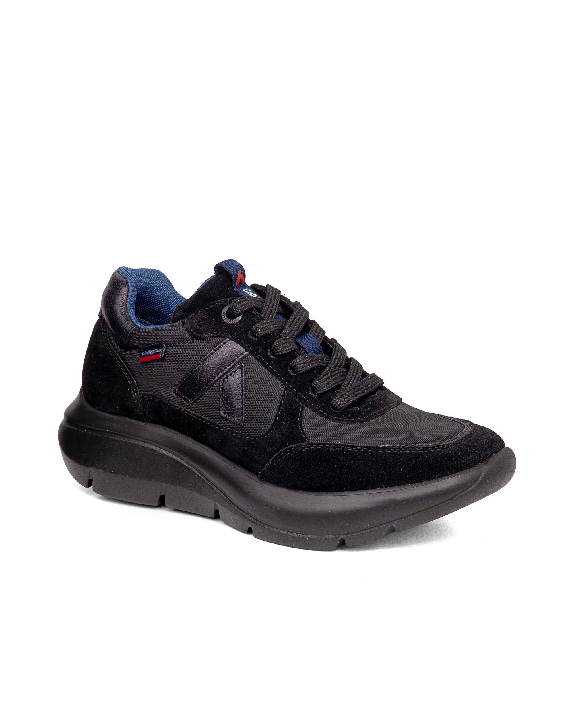 Zapatillas de serraje de mujer algoritmo con sistema adaptación - Callaghan - Negro Negro-3
