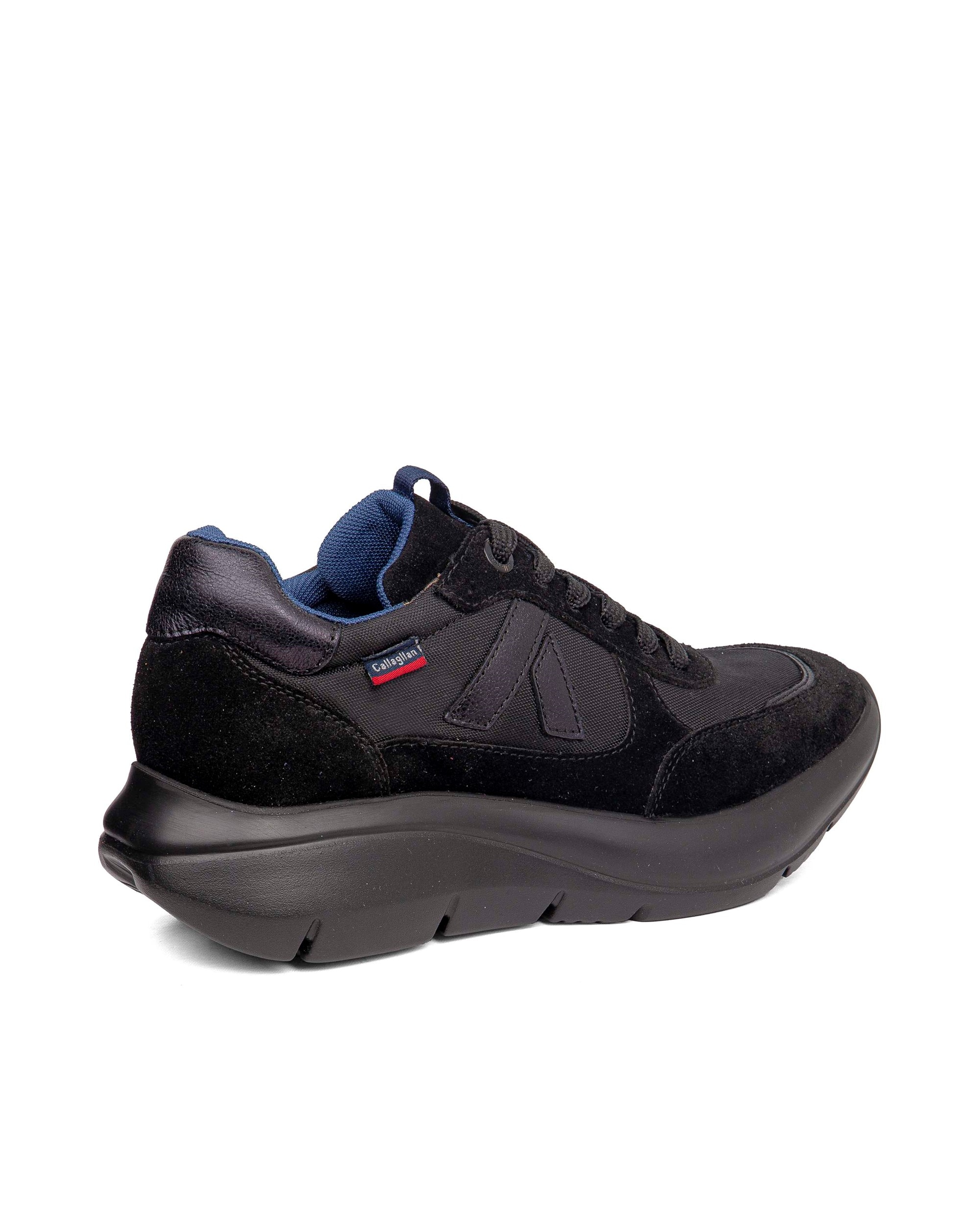 Zapatillas de serraje de mujer algoritmo con sistema adaptación - Callaghan - Negro Negro-2