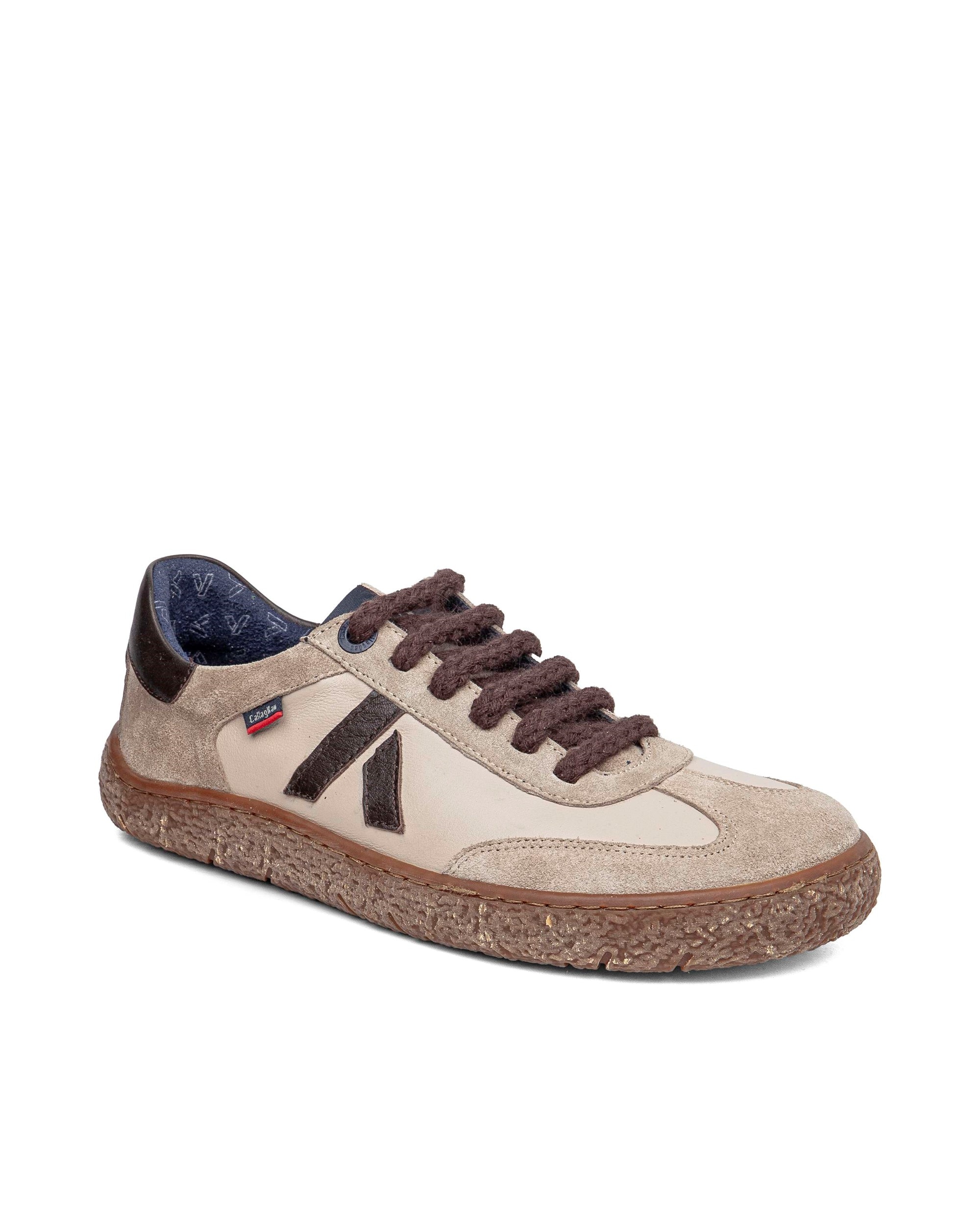 Zapatillas de piel de mujer barefoot con sistema adaptación - Callaghan - Beige Beige-3