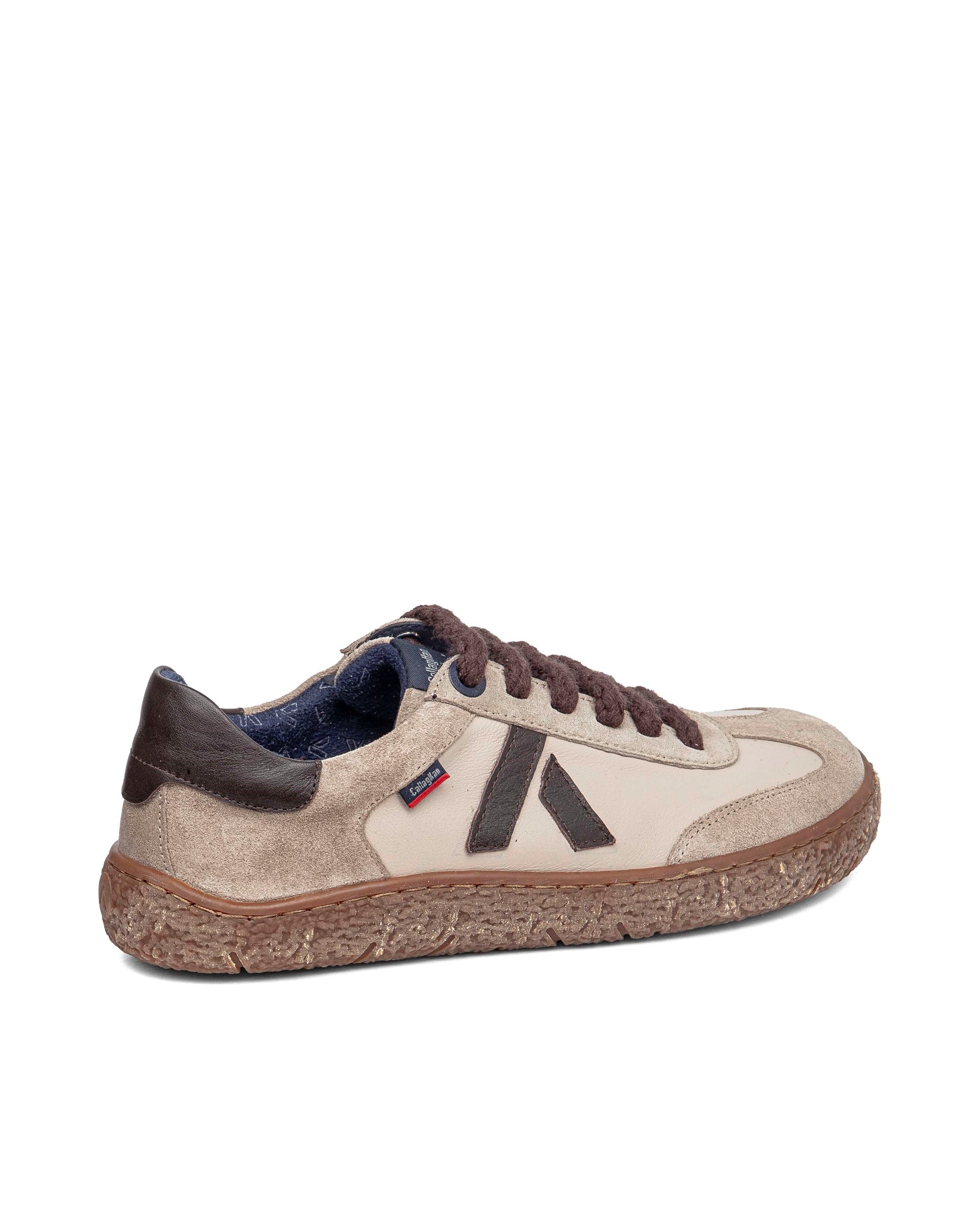 Zapatillas de piel de mujer barefoot con sistema adaptación - Callaghan - Beige Beige-2
