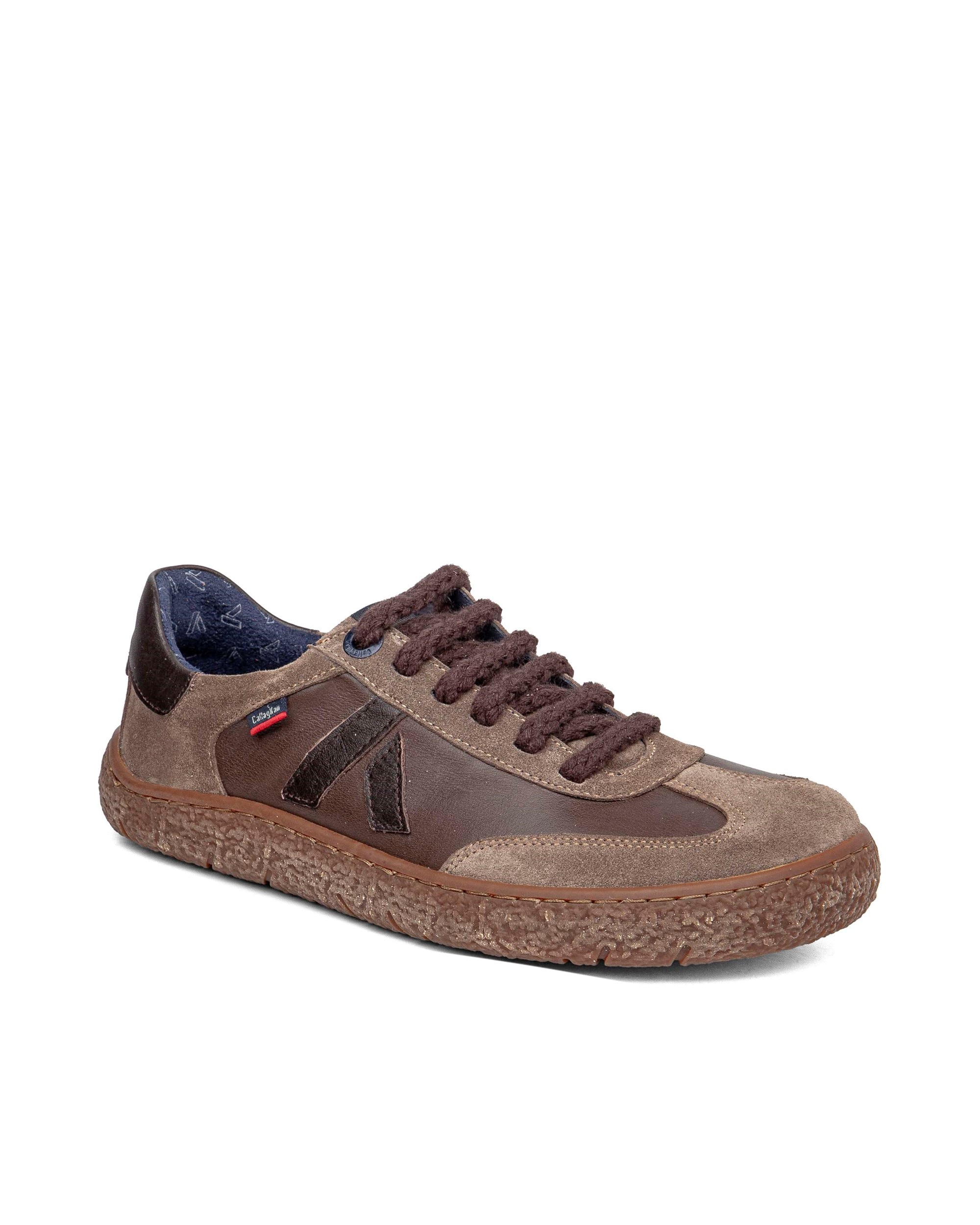 Zapatillas de piel de mujer barefoot con sistema adaptación - Callaghan - Marrón Marrón-3