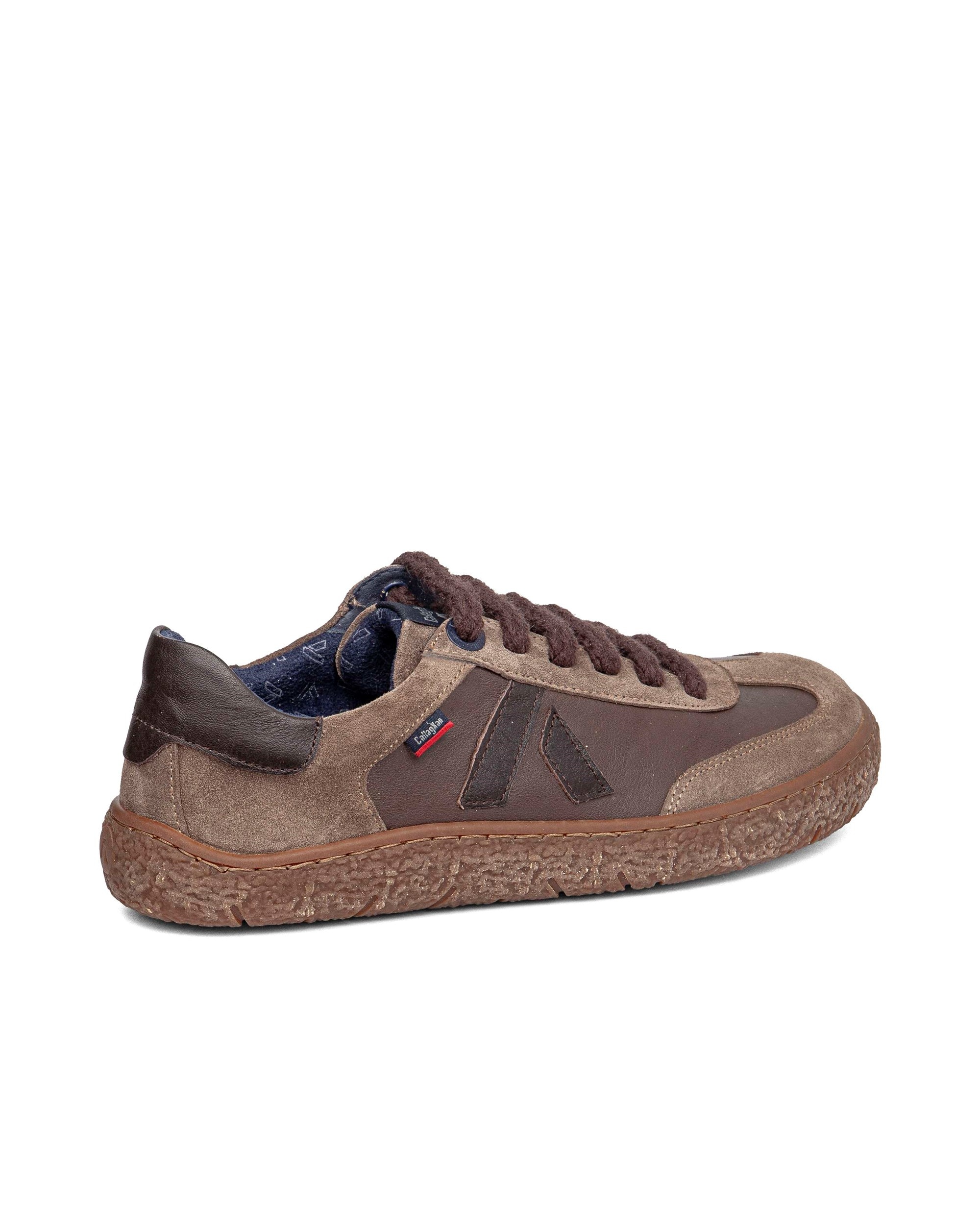 Zapatillas de piel de mujer barefoot con sistema adaptación - Callaghan - Marrón Marrón-2